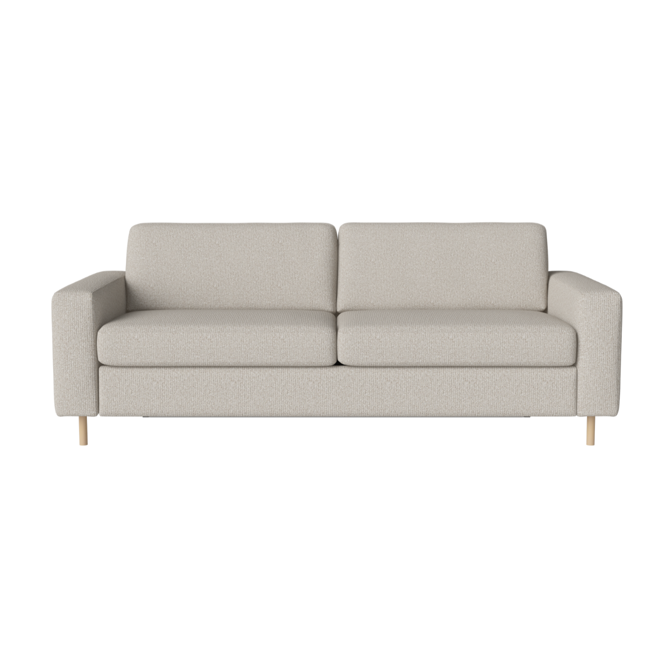 Sofa met een 2,5-zitplaats SCANDINAVIA op een basis van gebleekt eikenhout