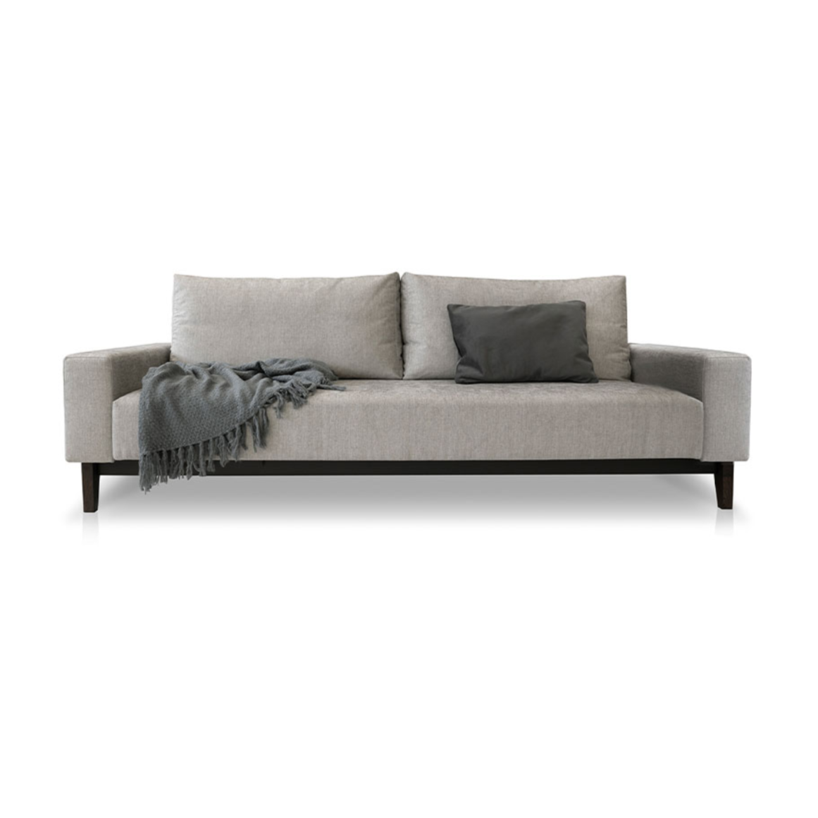 Sofa rozkładana DUNA z dębową podstawą – Nobonobo