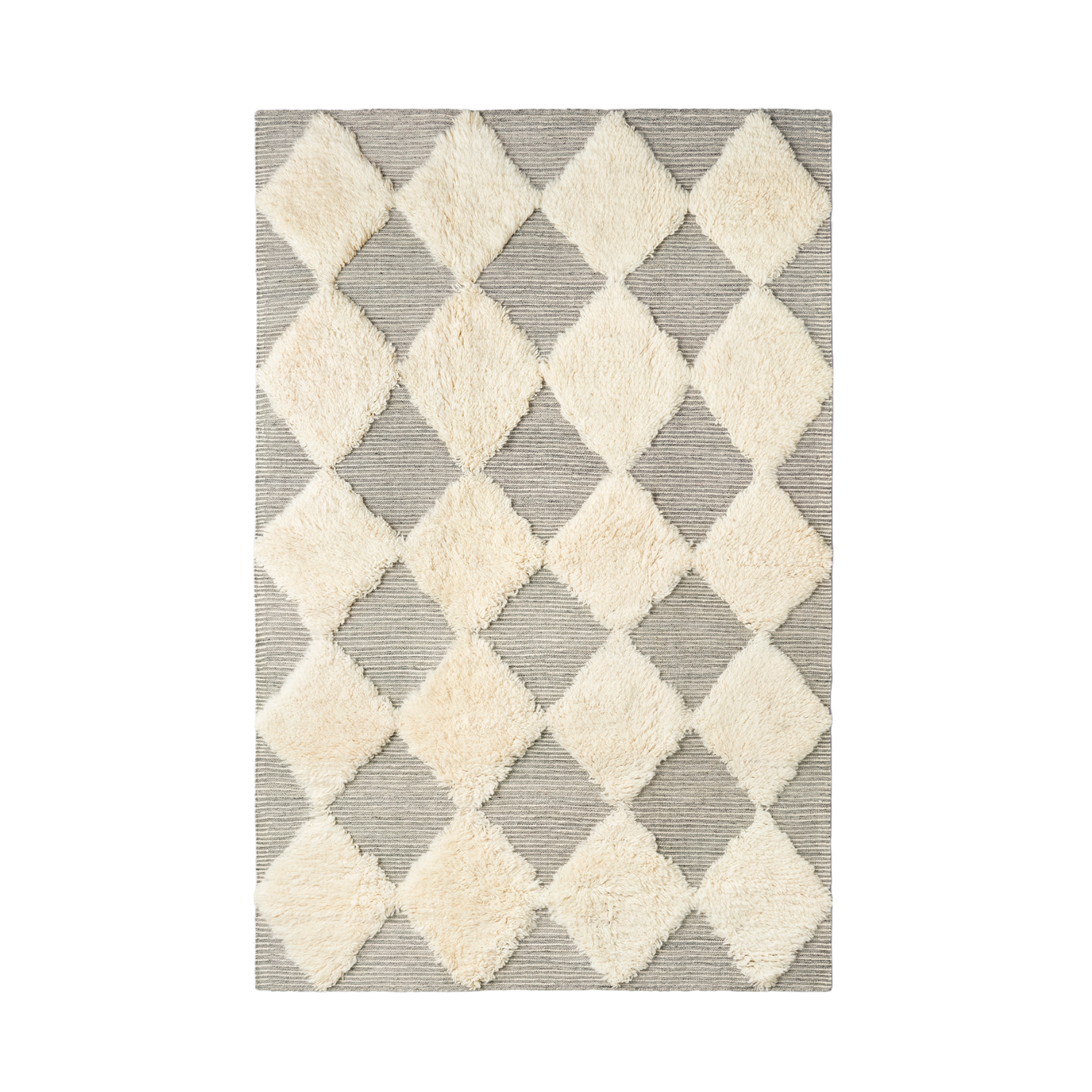 CHESS RYA gray rug with cream