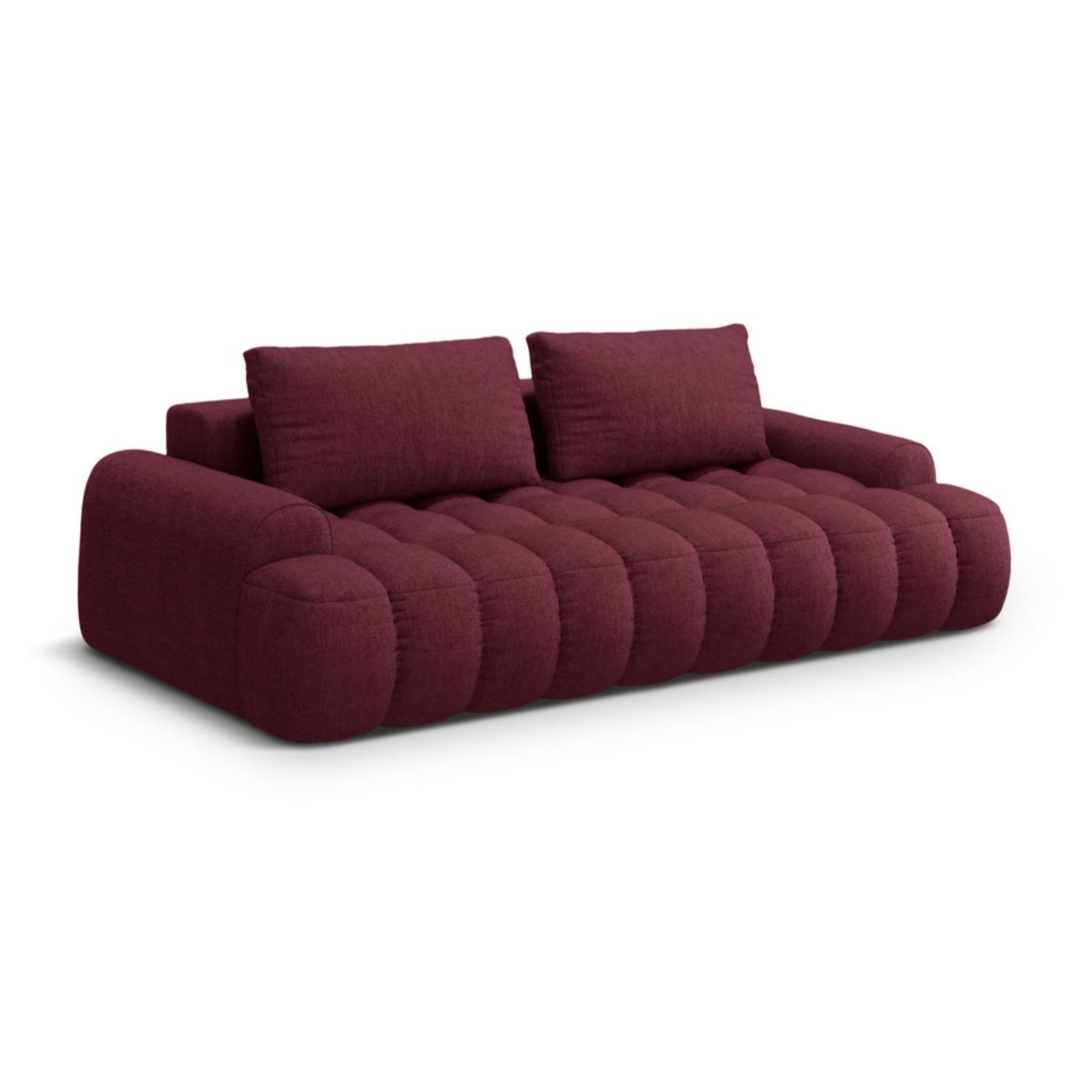Sofa met slaapfunctie voor 4 personen LINZ bordeauxrood