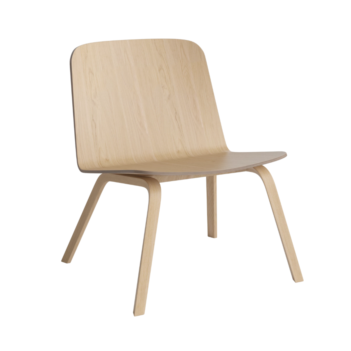 Fauteuil PALM gebleekt eikenfineer