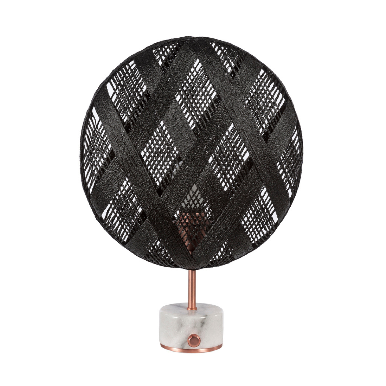 Lampa stołowa CHANPEN DIAMANT czarny z miedzianą podstawą – Forestier