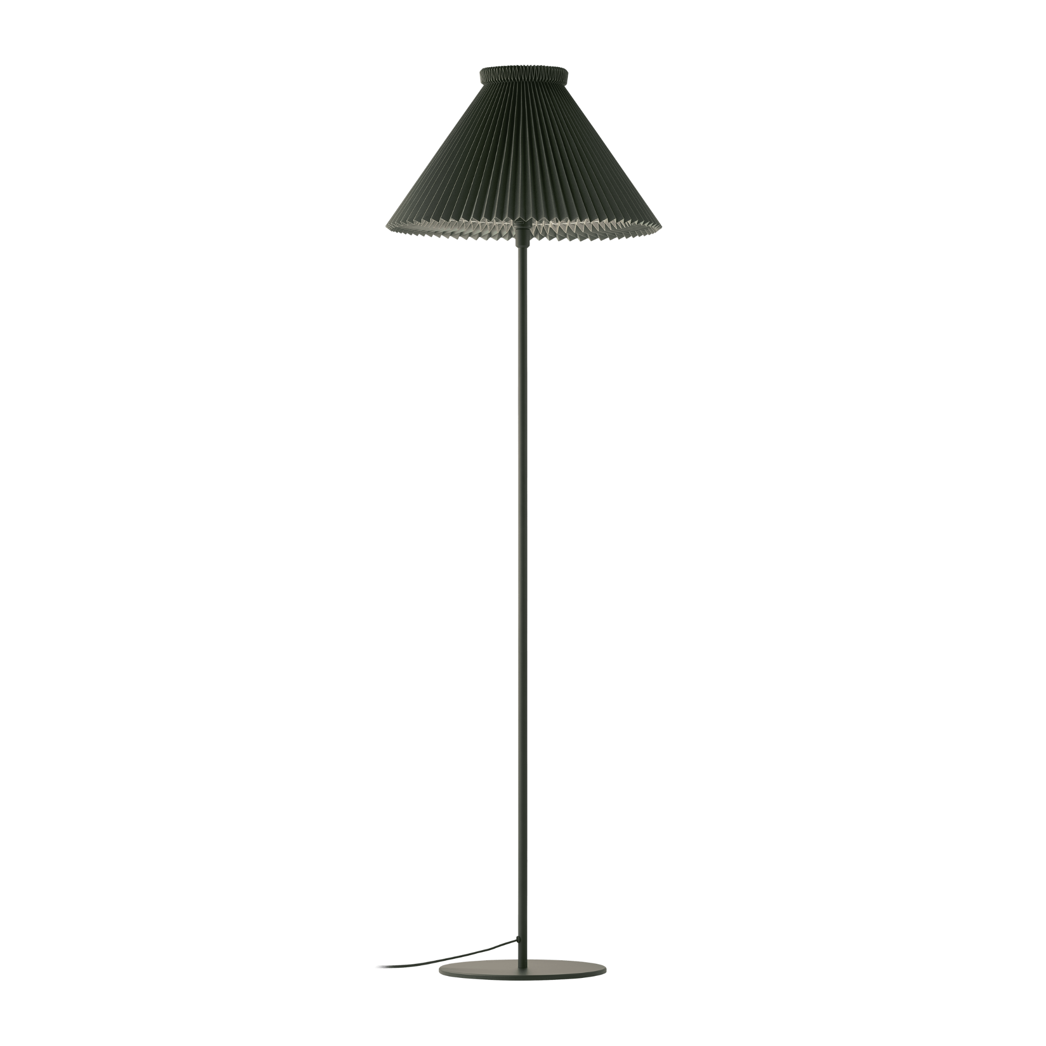 Floor lamp MODEL 334 green with black base