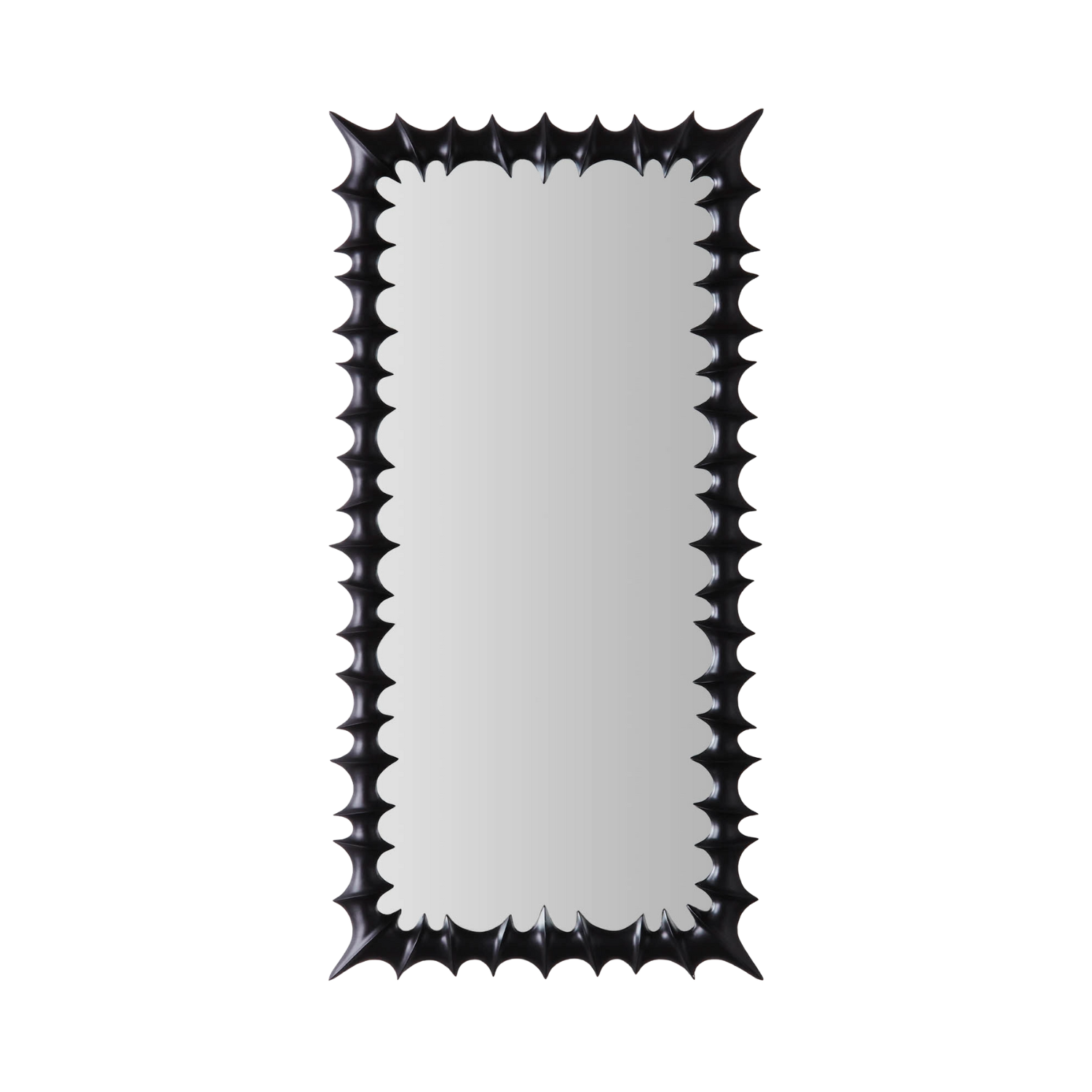 BRUTALIST mirror black beech wood