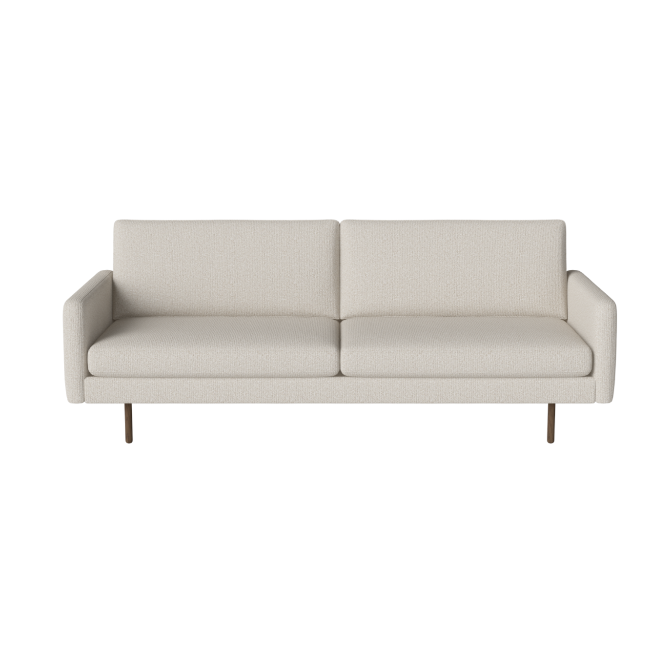 Sofa 3-zits SCANDINAVIA REMIX met een basis van donker eikenhout