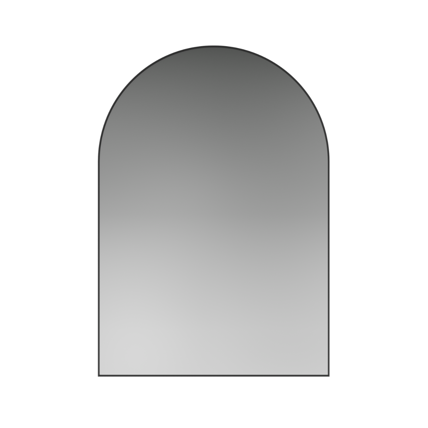 Lustro RIPPLE met zwarte lijst