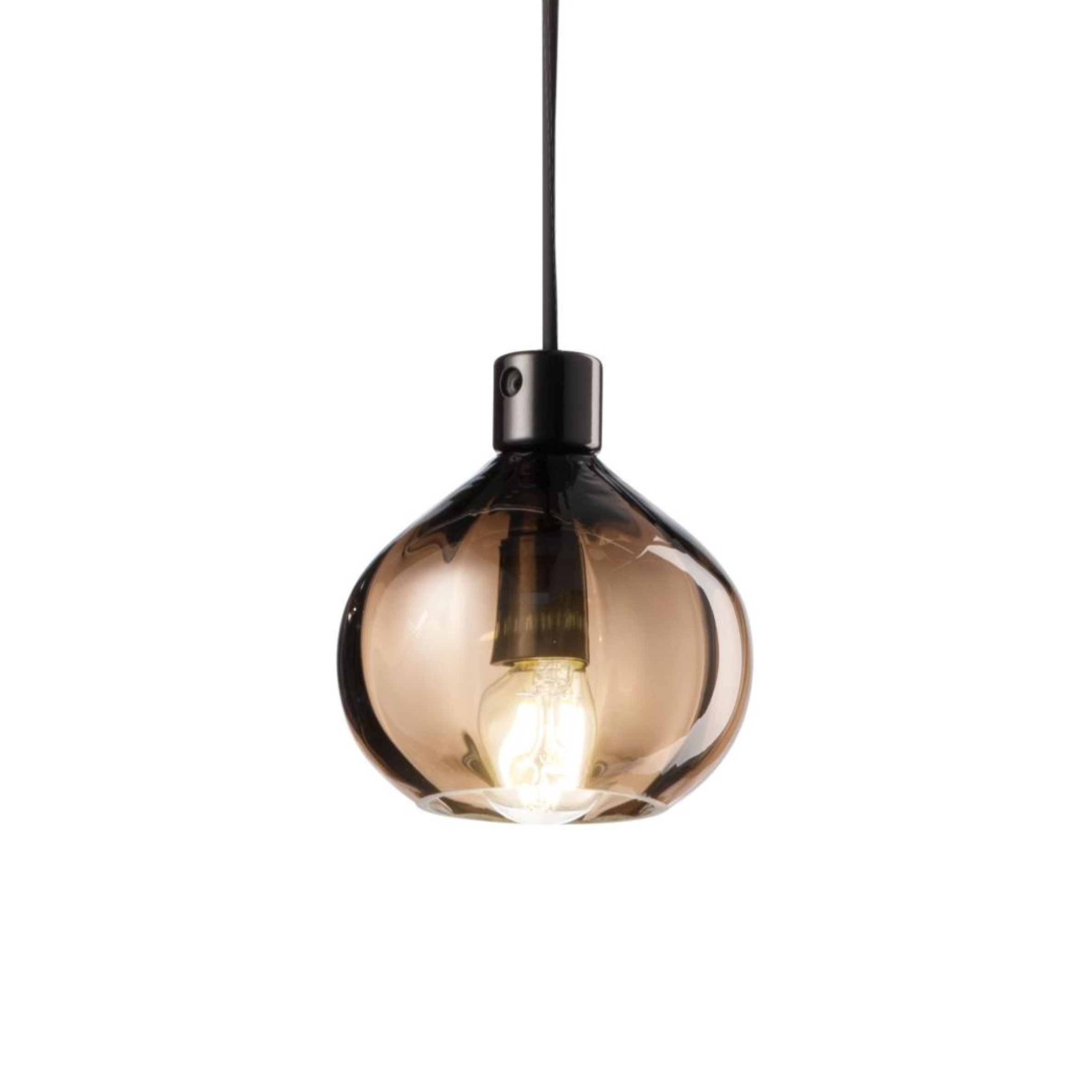Hanglamp AFOXÉ bruin glas