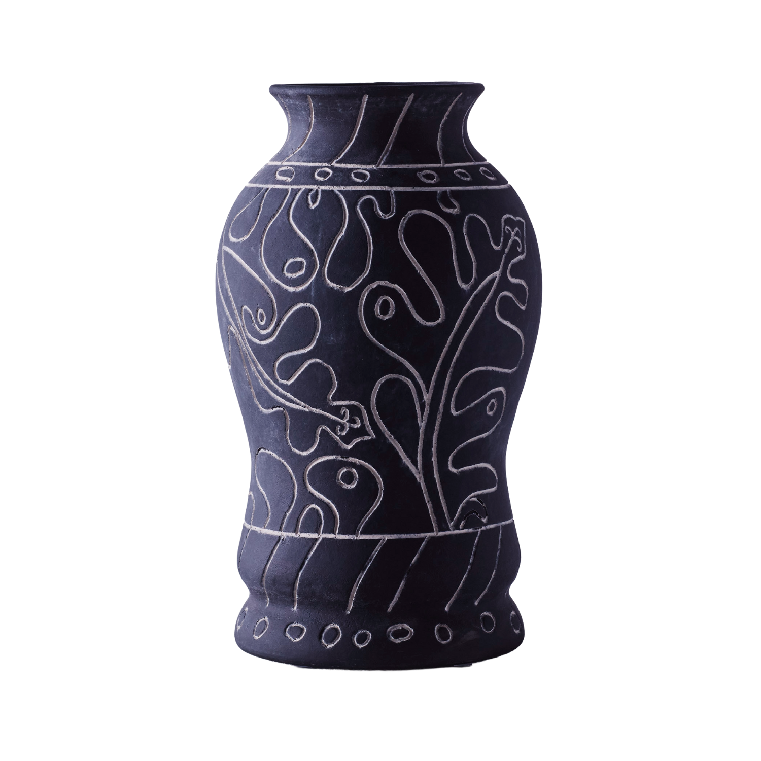 Vase FRIDA schwarze Keramik