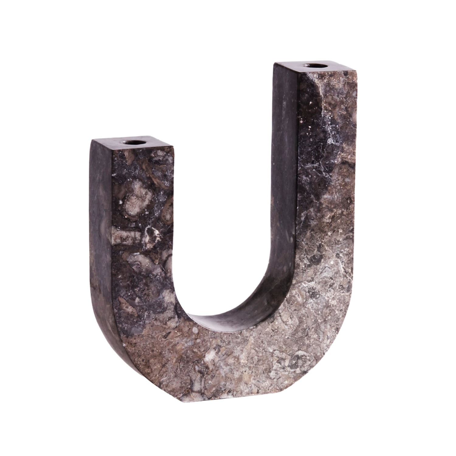 ARCO Candle Holder Gray Marble