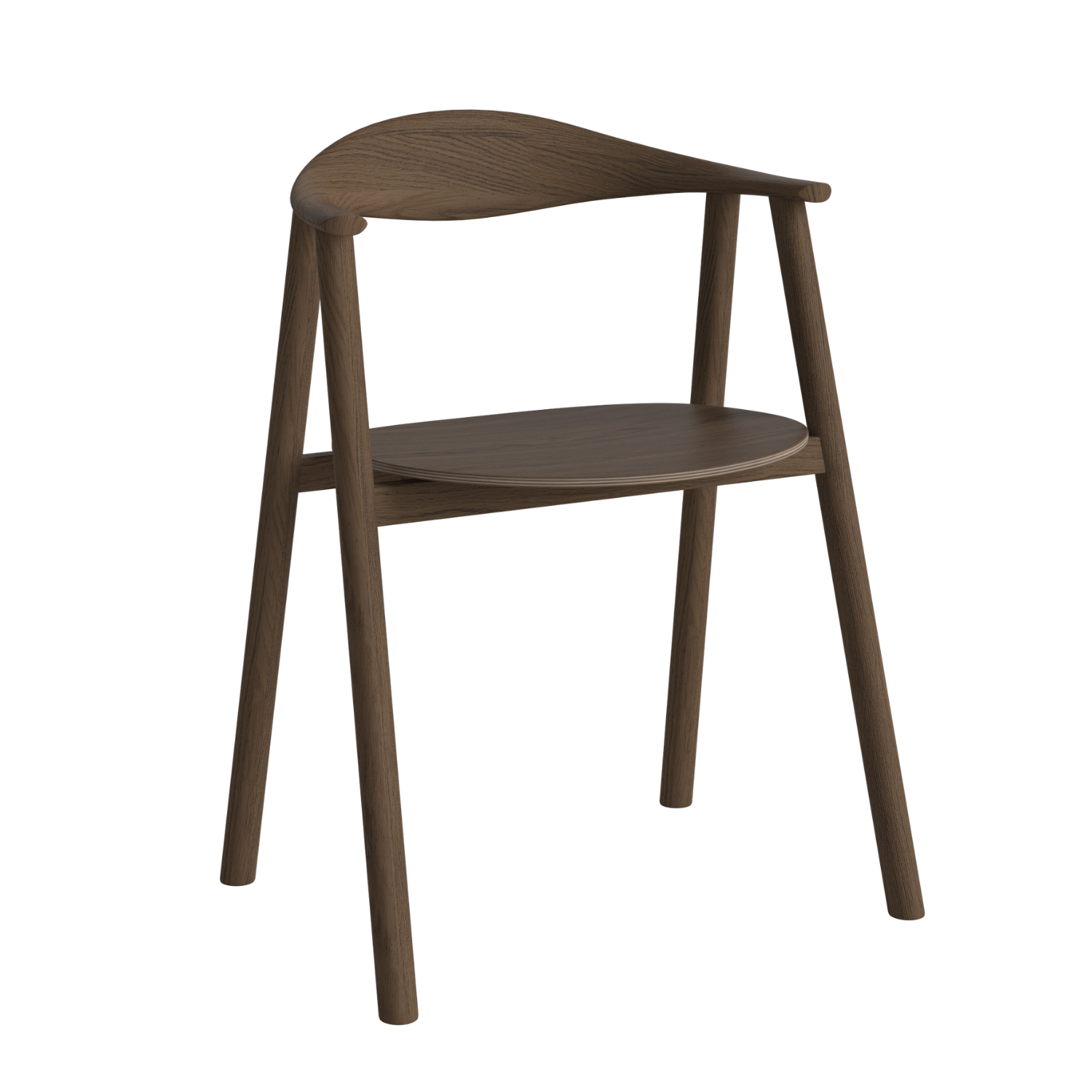 Stoel SWING donker eikenhout