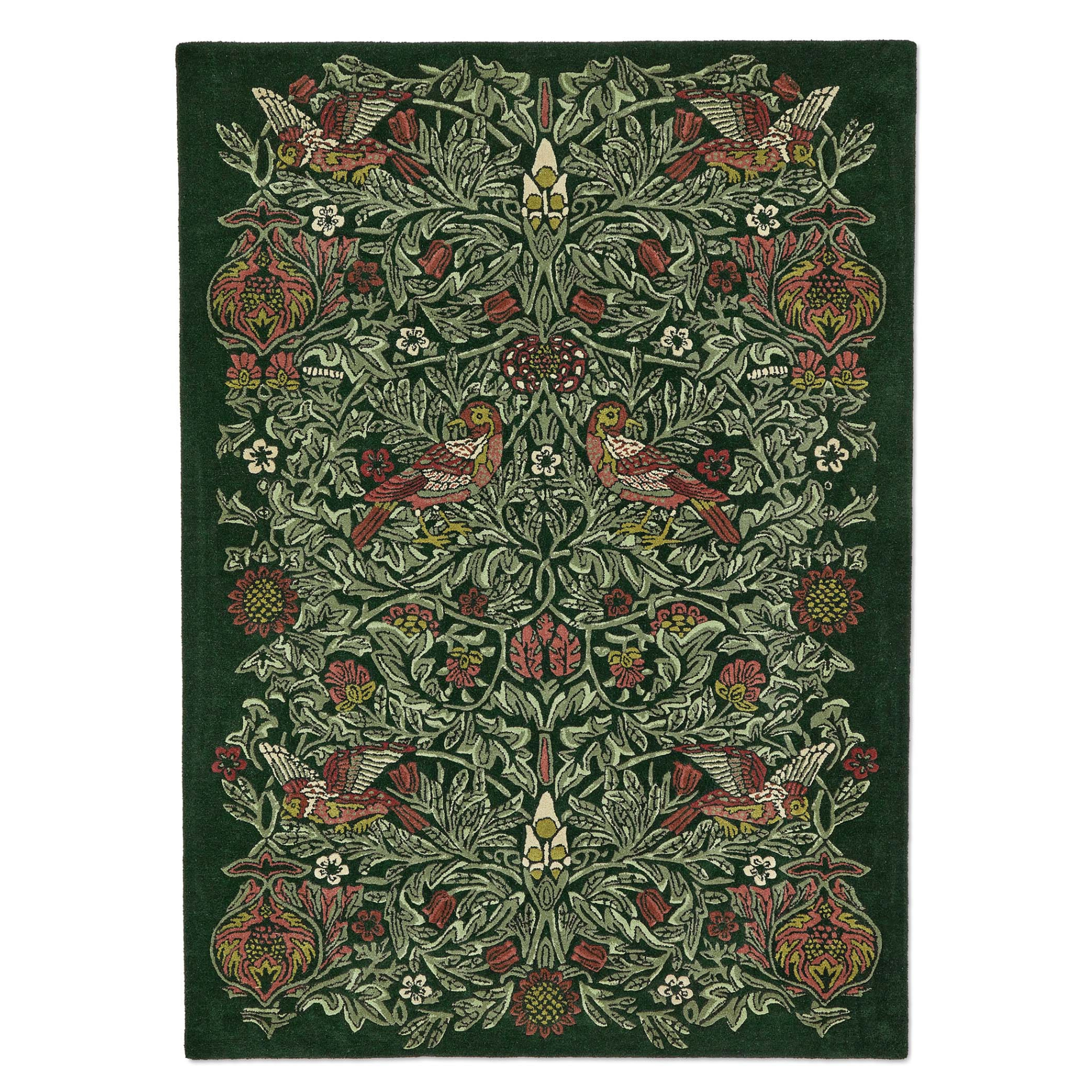 MOREW Rug - BIRD TRUMP Green