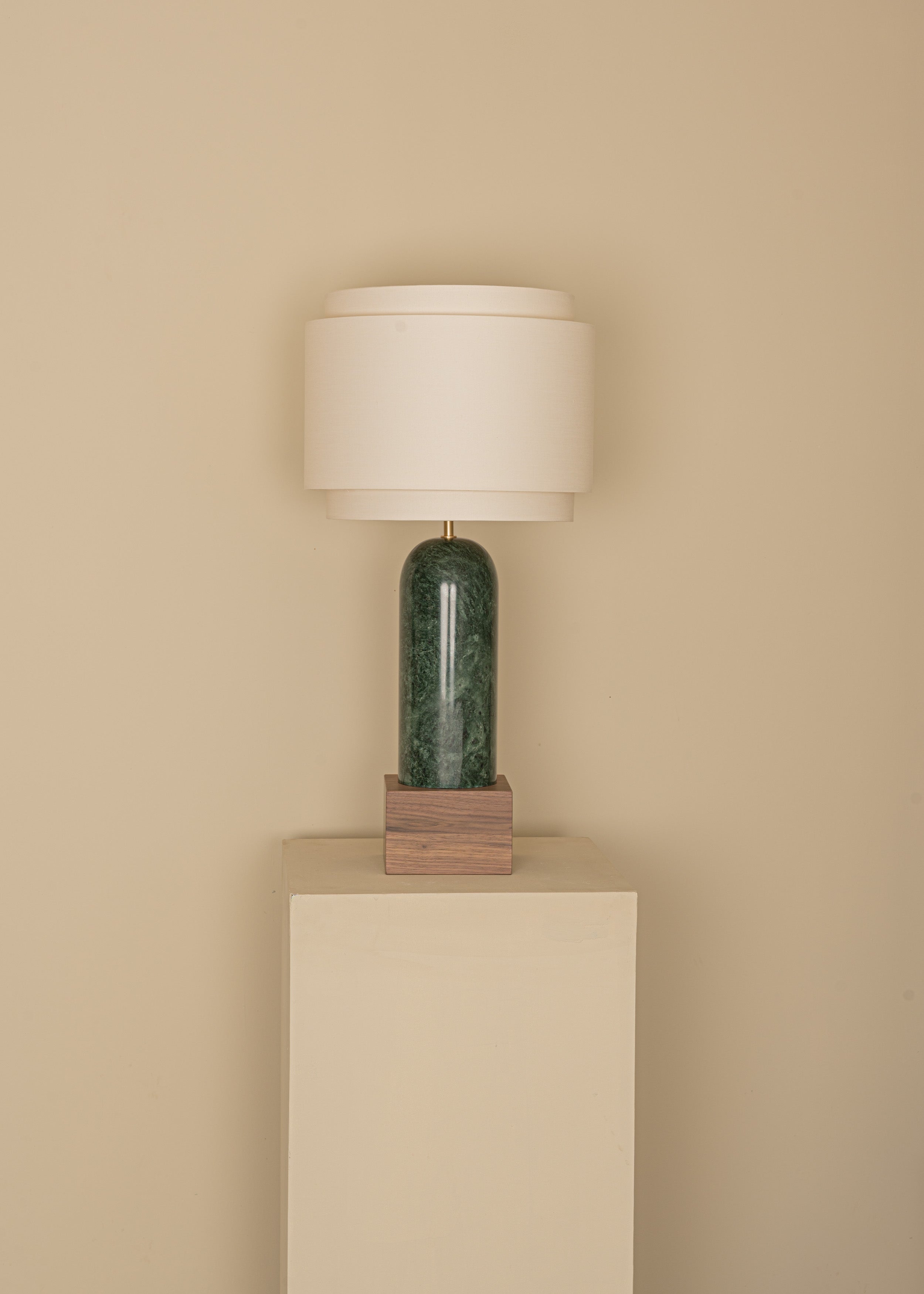 PURA KELO DOUBLE Table Lamp Green Marble