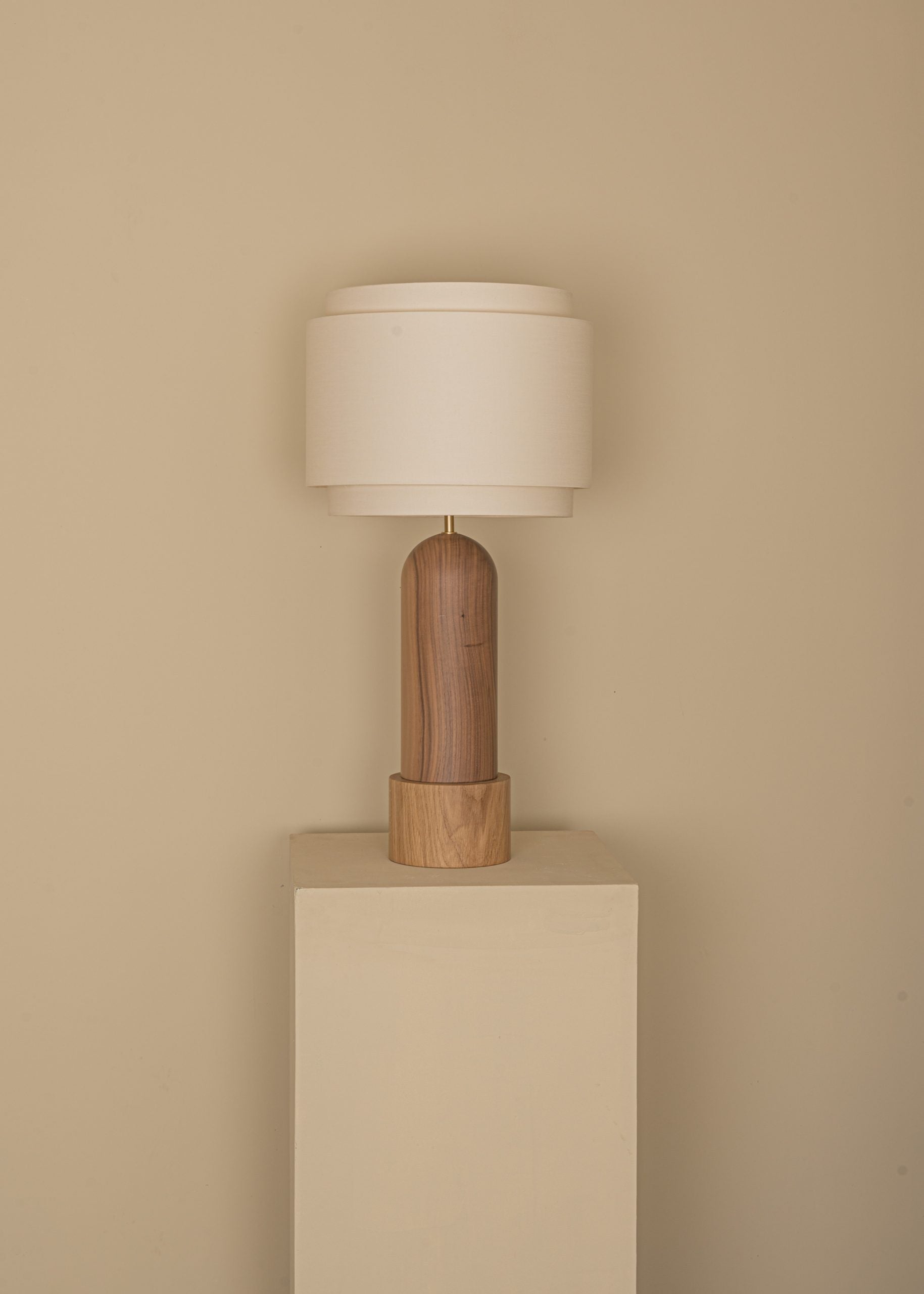 PURA KELO DOUBLE Table Lamp Walnut Wood