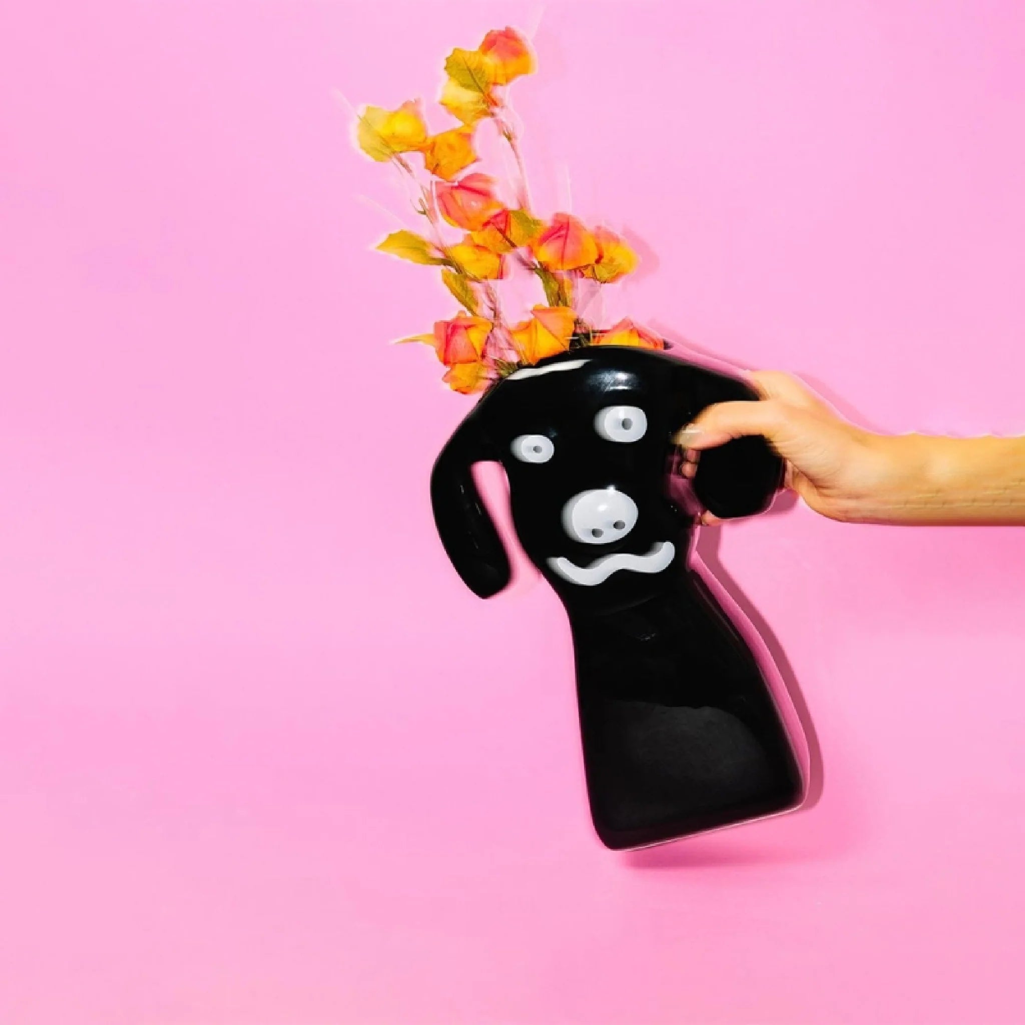 KRITTERS DALILA Vase schwarz