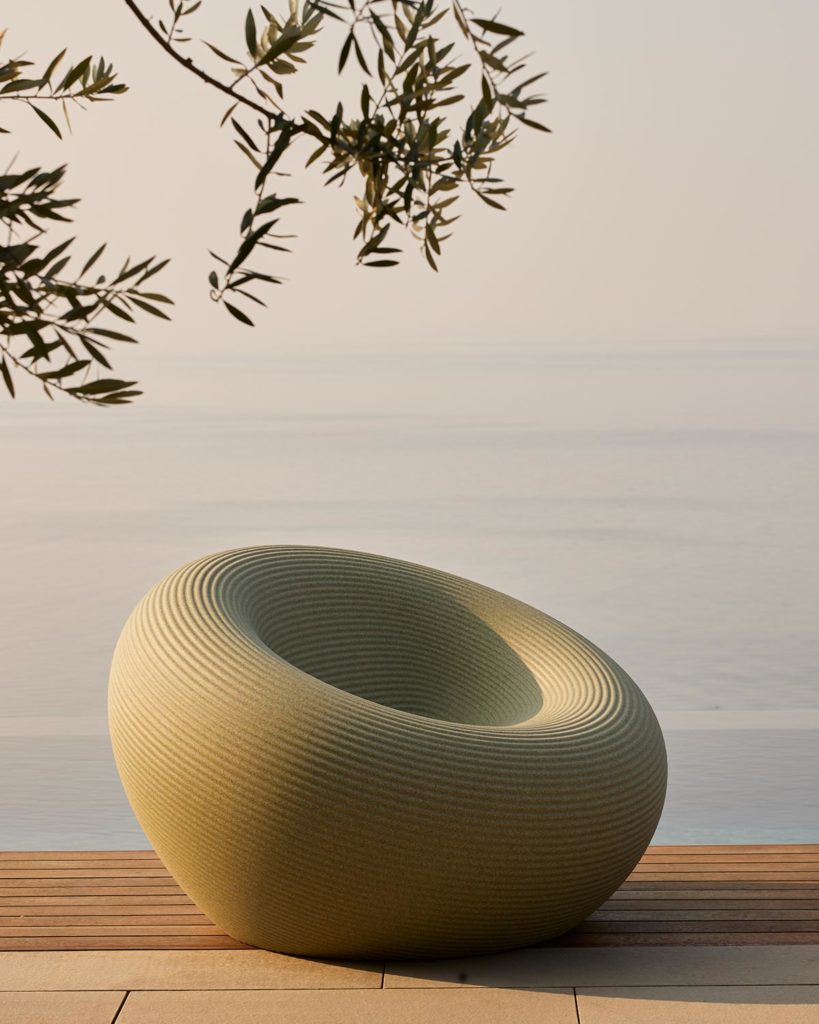 NAMI Outdoor-Sessel Warmes Grau