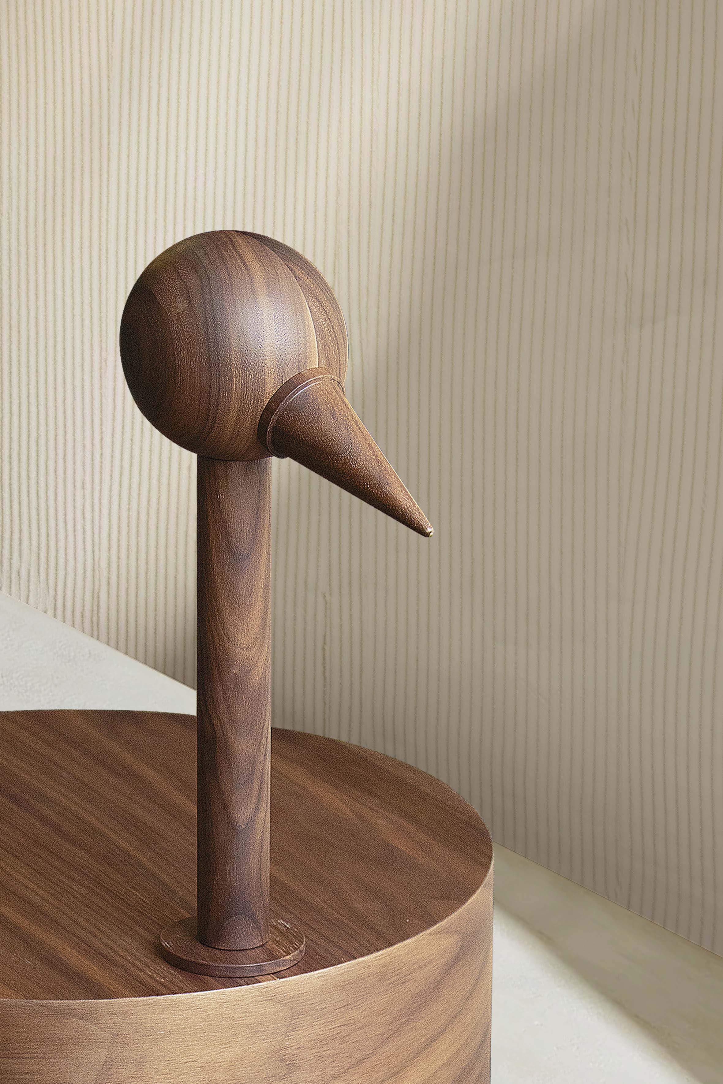 Koffietafel RARA AVIS notenhout met marmeren basis