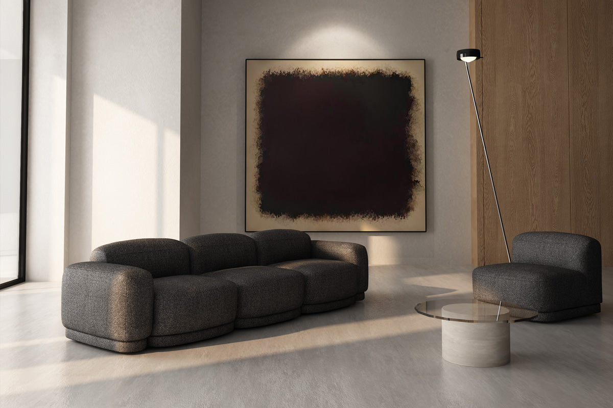 3-Seater Upholstered Modular Sofa REM