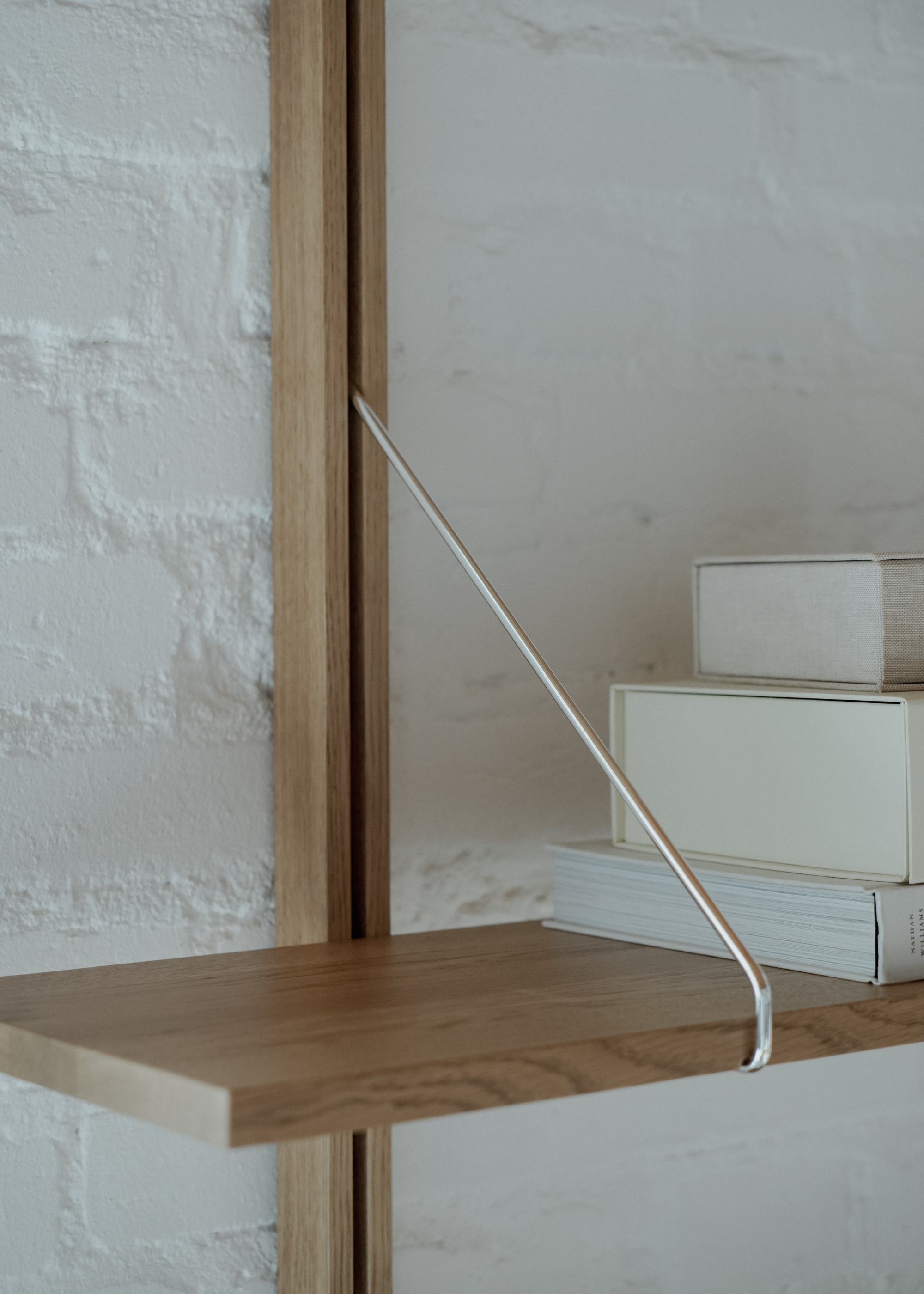 Wall shelf RODD oak wood