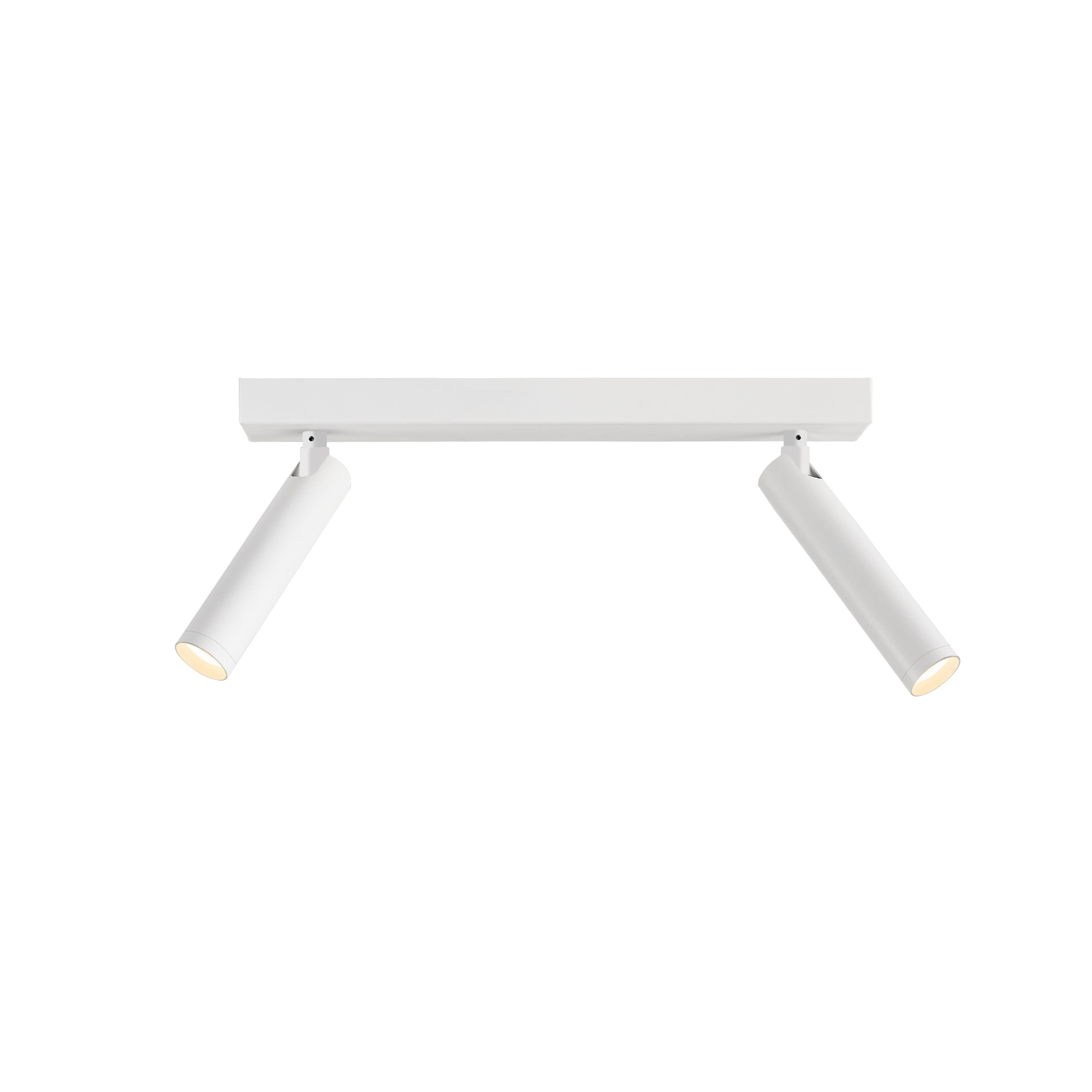 ROLL 2 White Two-Point Ceiling Lamp