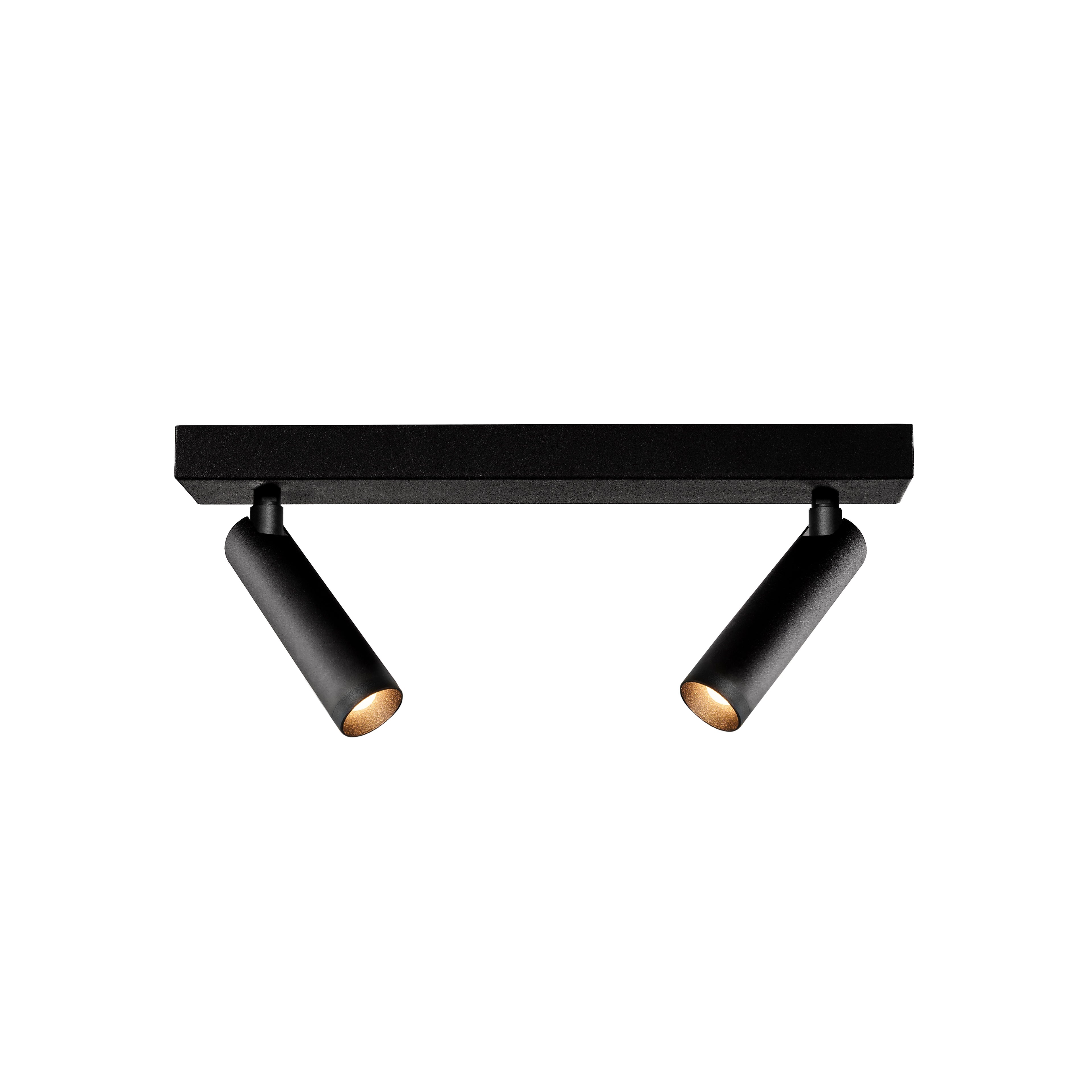 ROLL 2 Black Ceiling Lamp