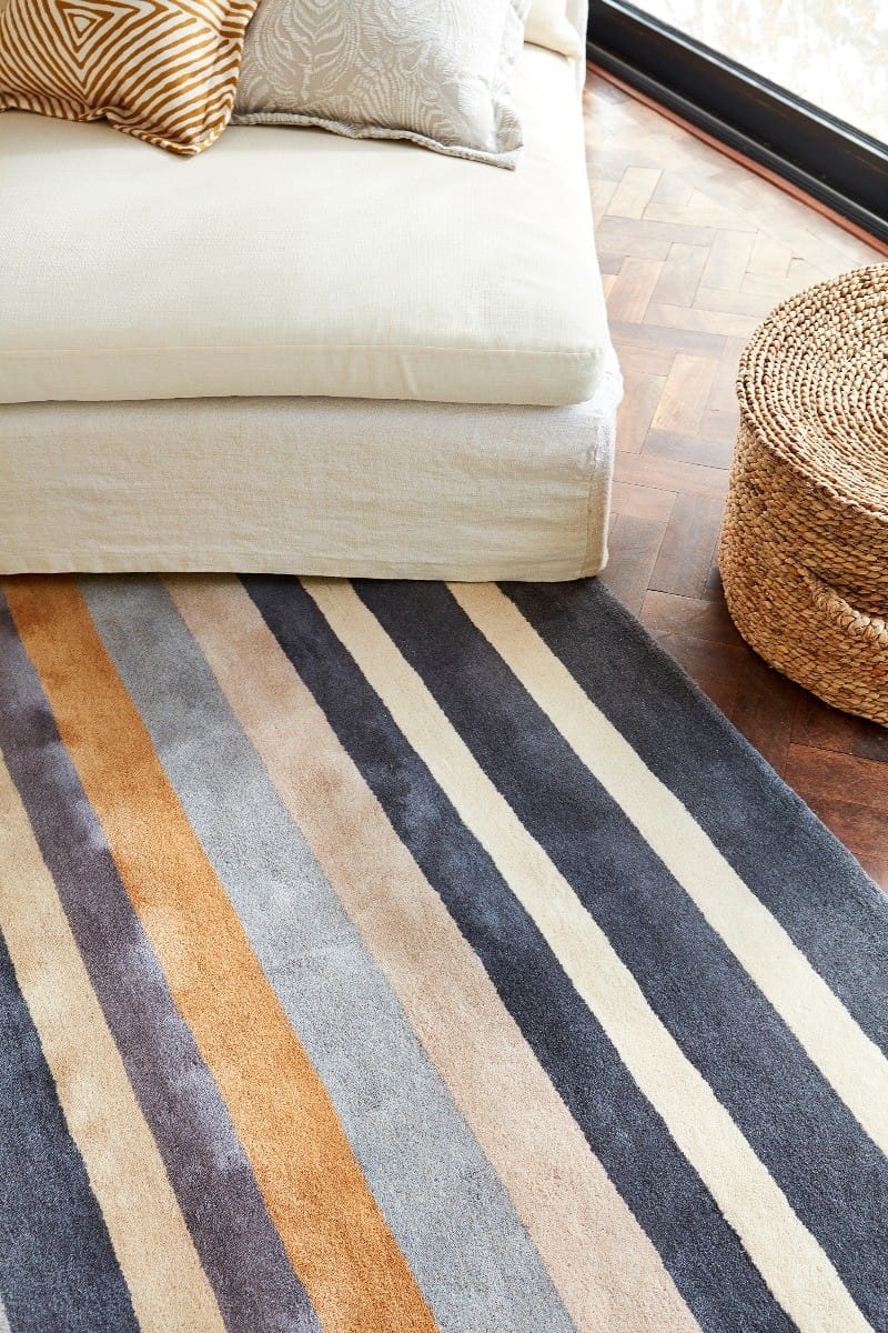 Vloerkleed ROSITA PUTTY beige-blauw