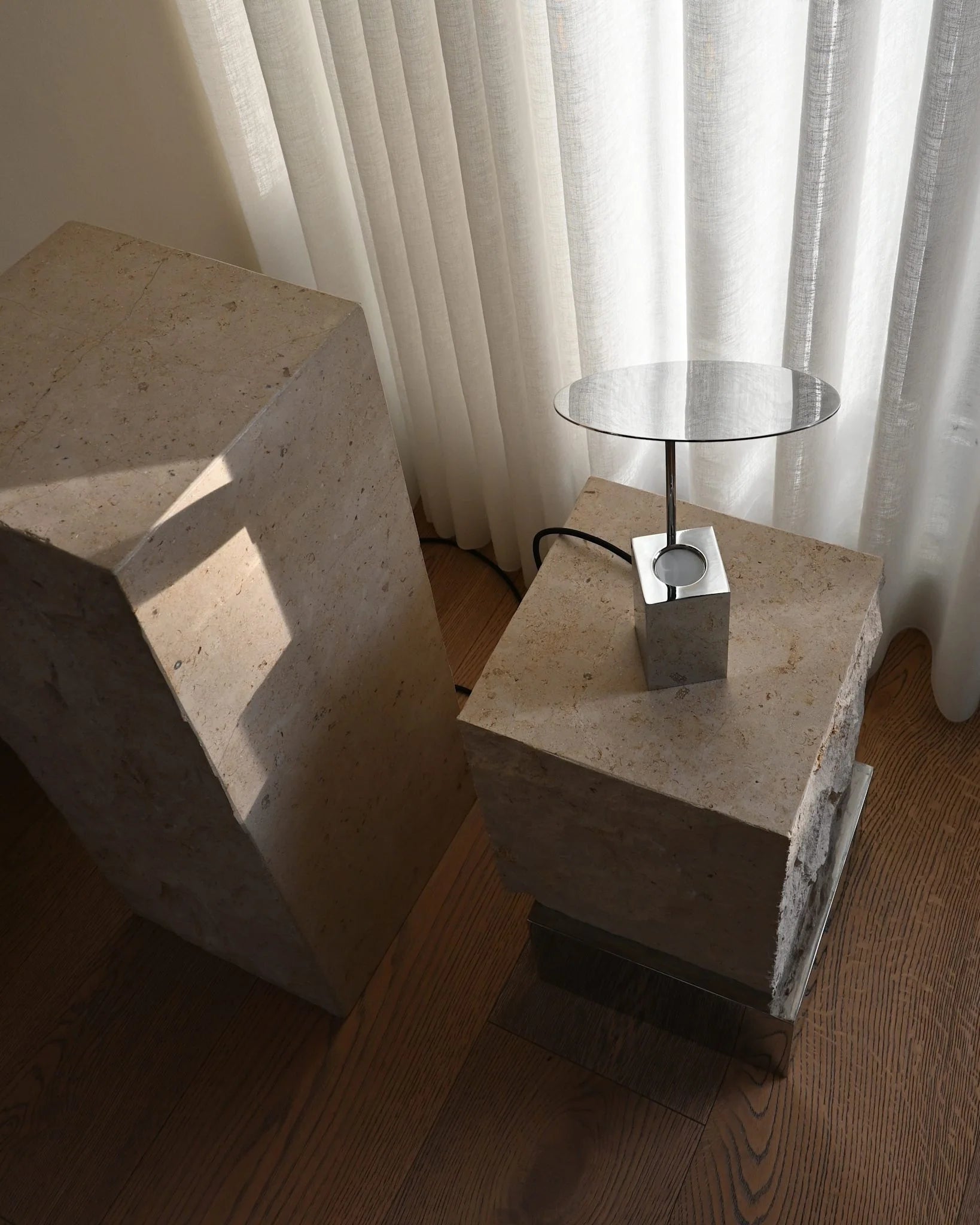 Reflect chrome table lamp