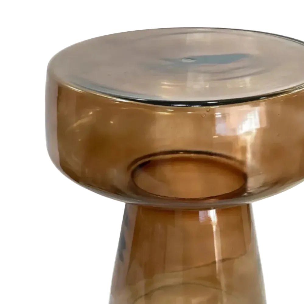 Zijtafel ISA bruin glas