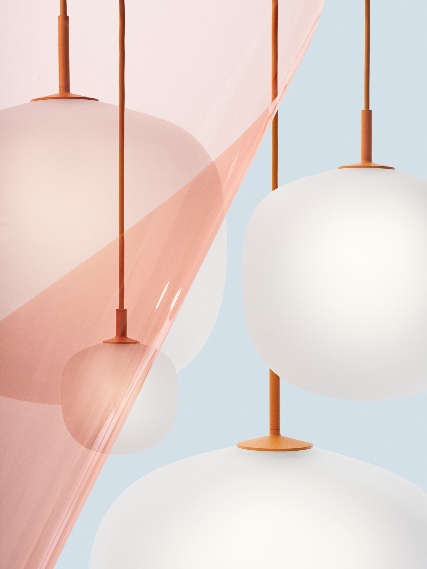 Lampa wisząca RIME pomarańczowy