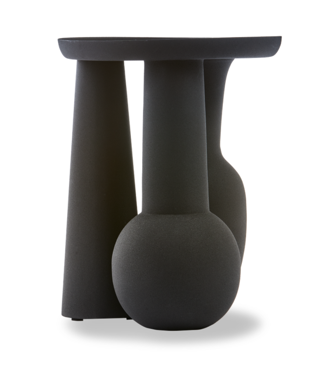 Vase ROMAN VASE & PLATTE schwarz