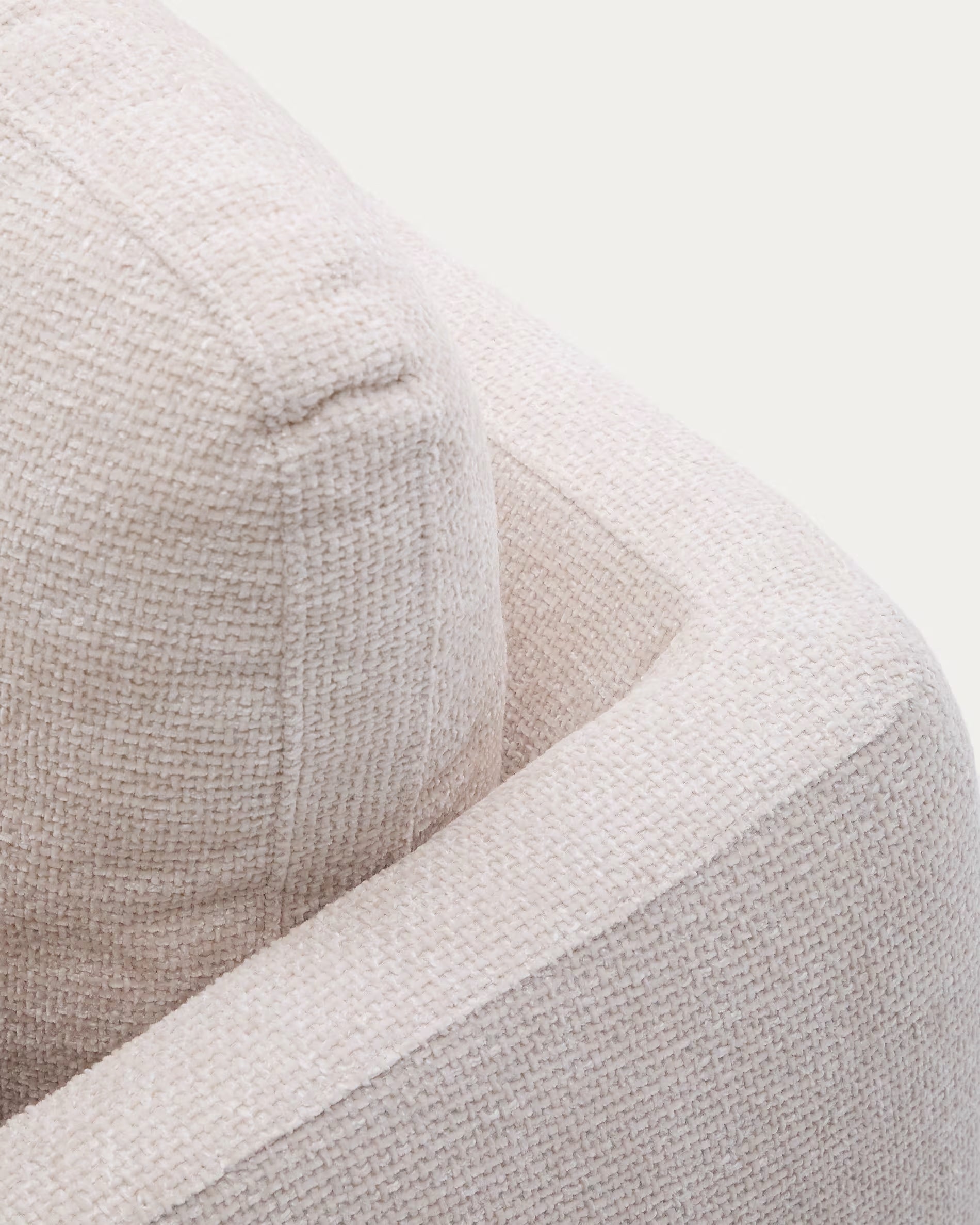 Sofa met slaapfunctie 3-zits LAIRA écru