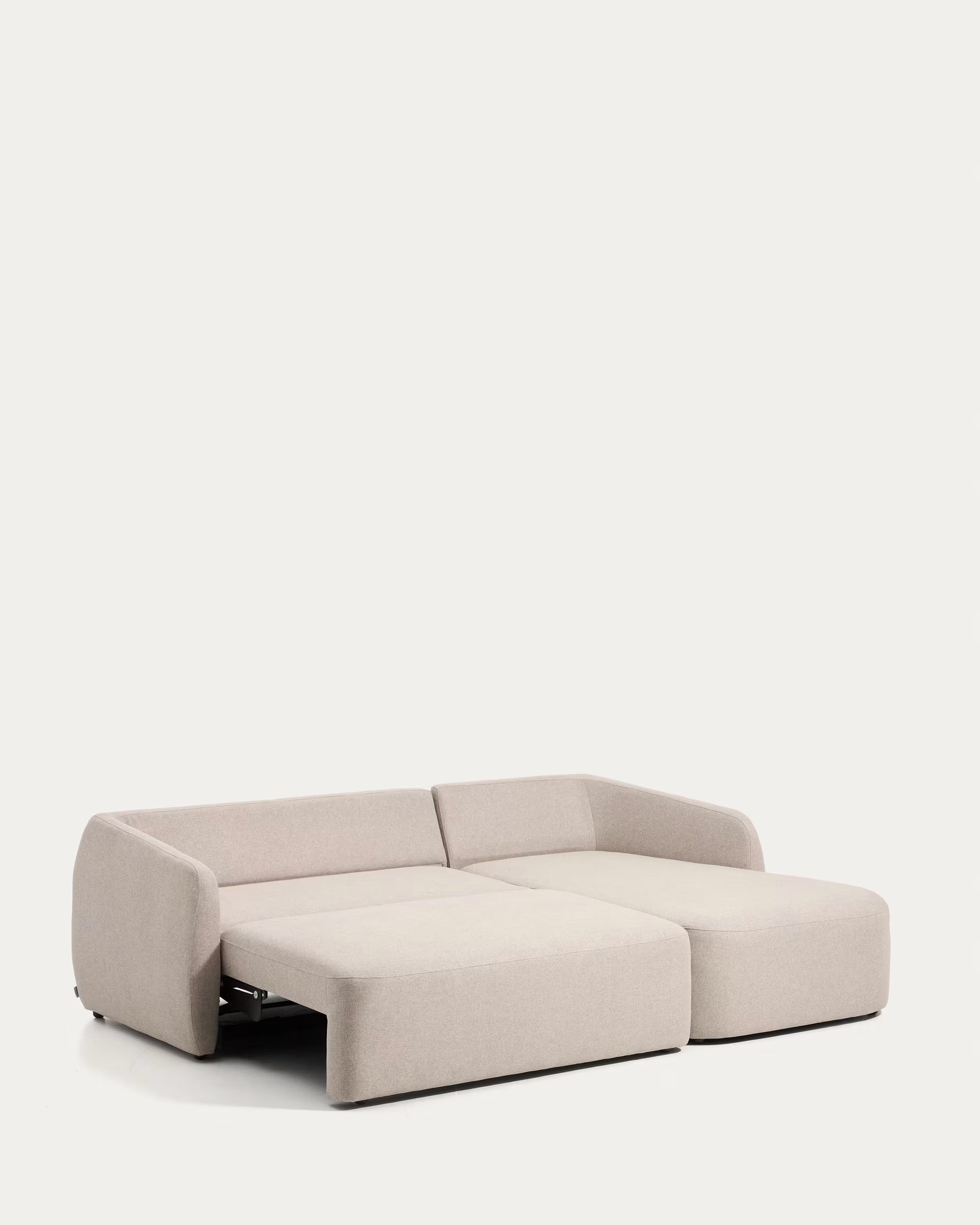 Rechtsseitige 3-Sitzer-Couch mit Schlaffunktion LAIRA beige