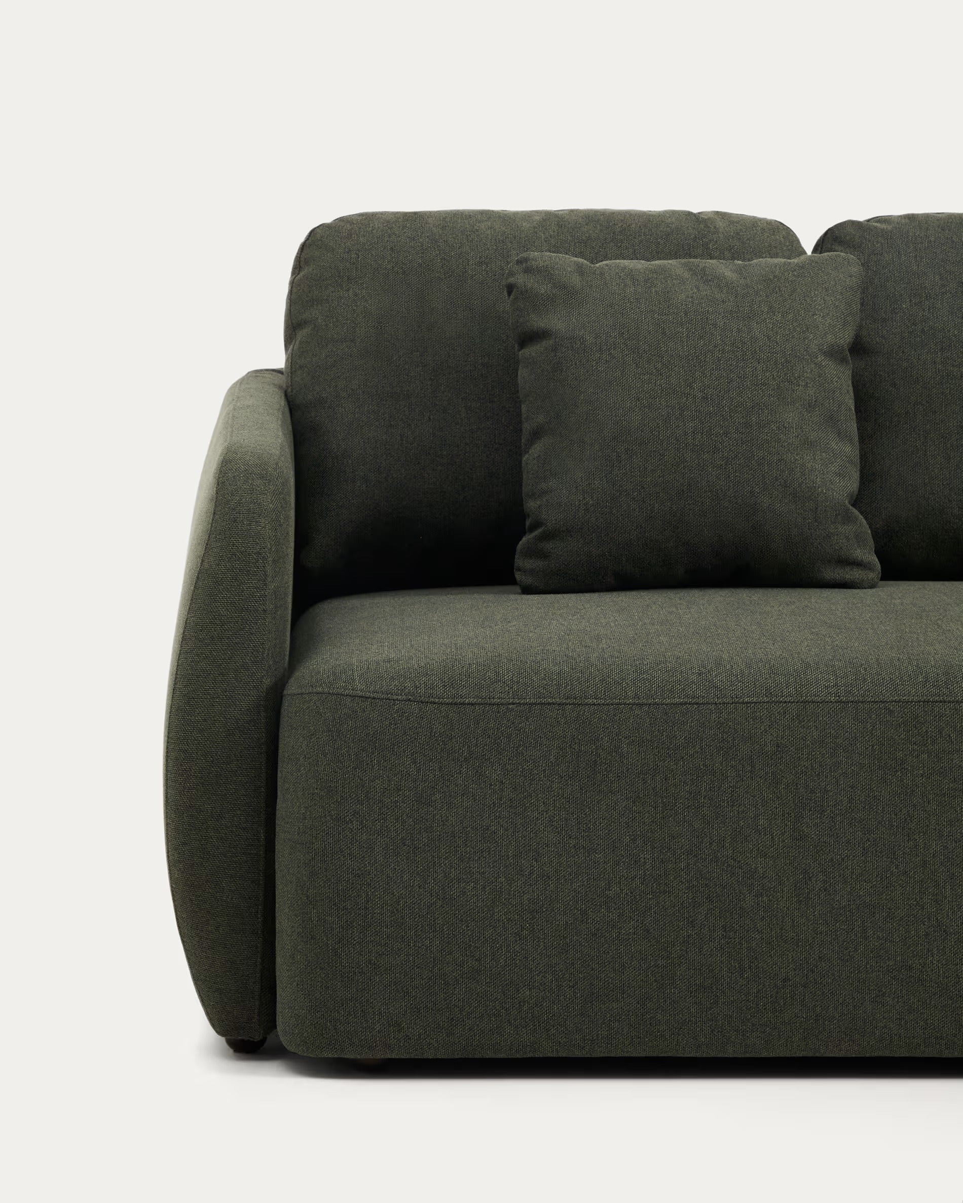 3-seater sofa with sleeping function LAIRA dark green