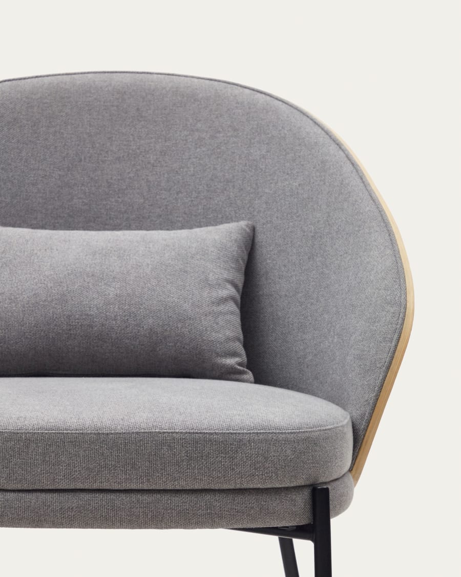 Eama hellgrauer Stuhl mit Asche Finish