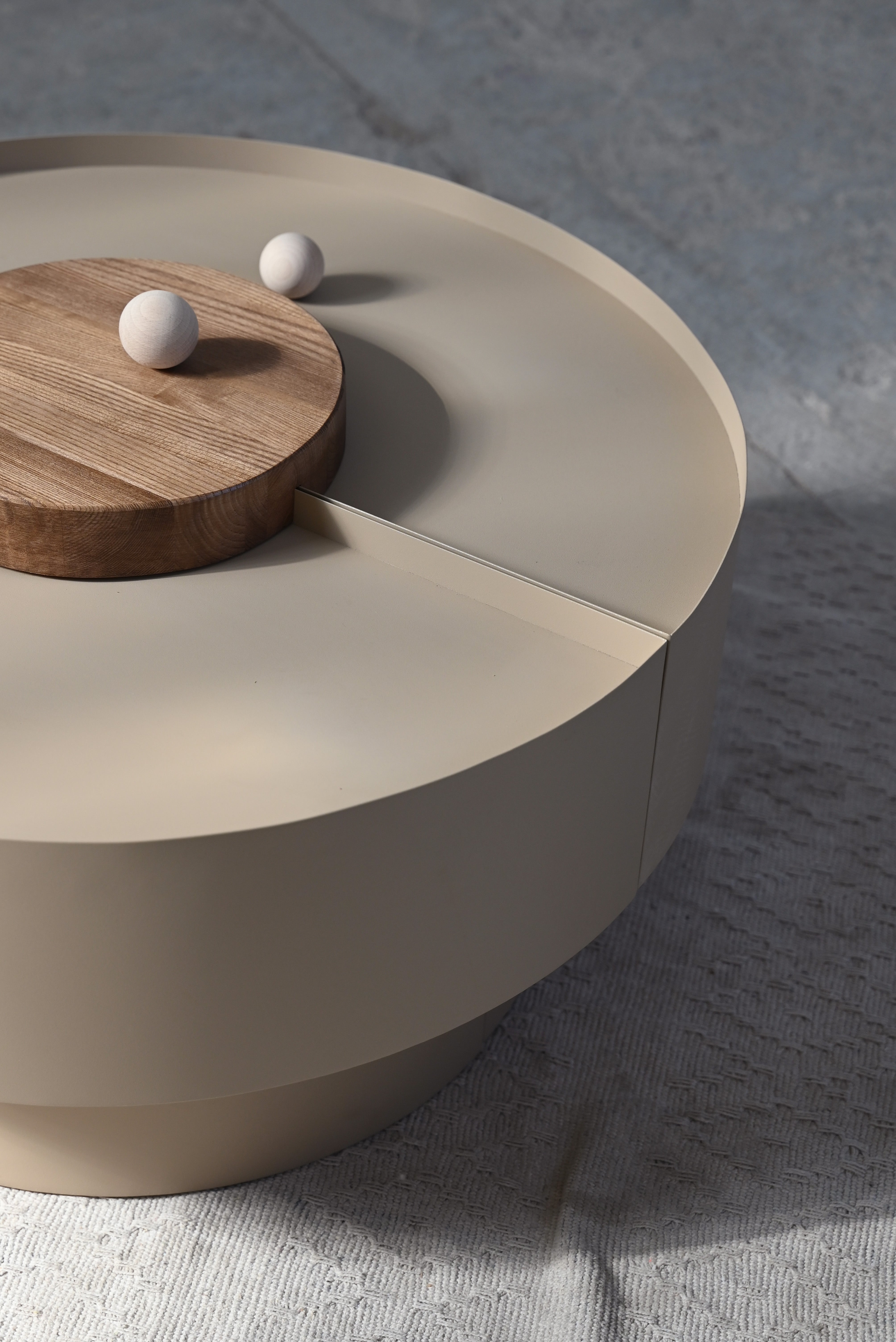 Koffietafel SUMO van staal en hout