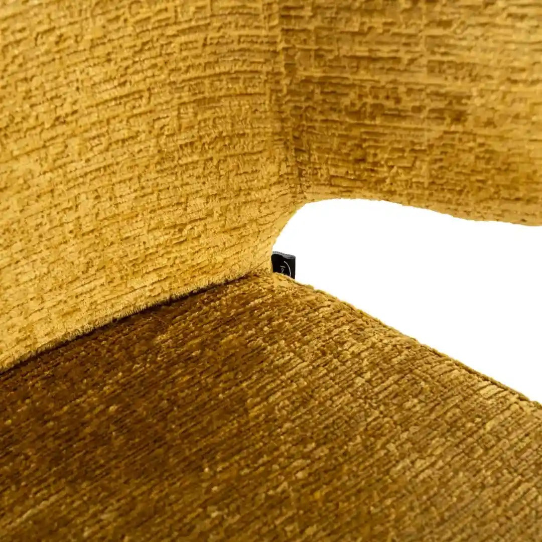 Barhocker TAYLOR gelb mit schwarzem Fuß