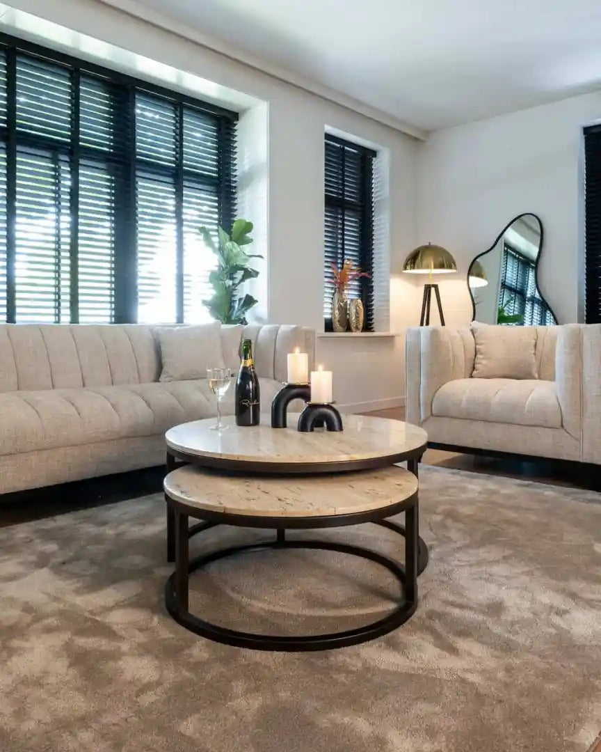 Set van AVALON salontafels bruin