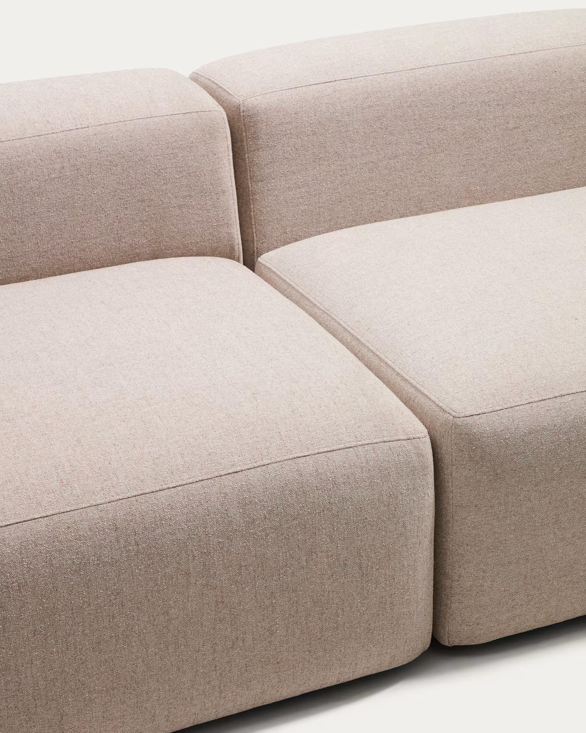 Sofa 3-osobowa prawostronna BLOK beżowy szenil