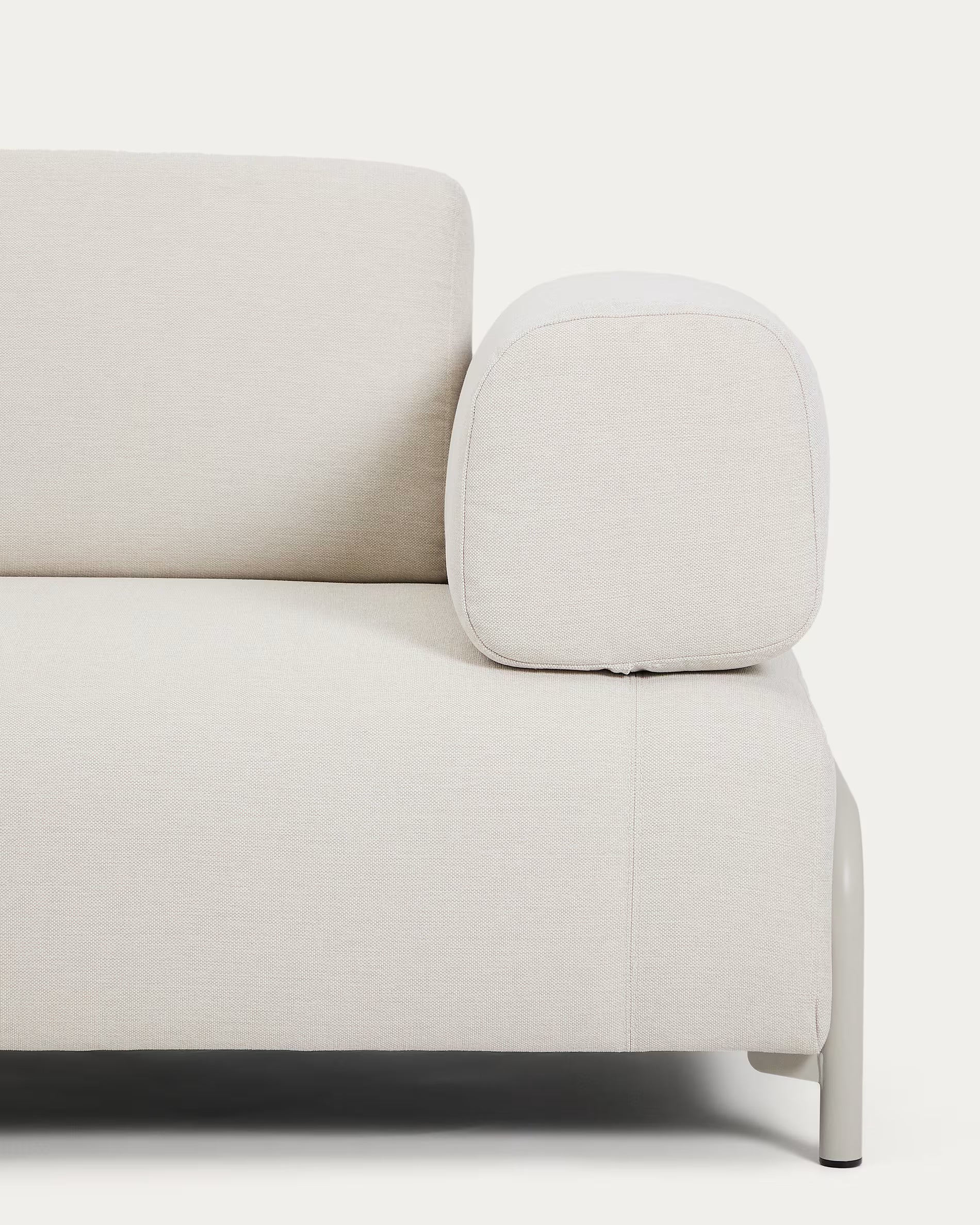 Sofa 2-zits met armleuningen COMPO beige met beige basis