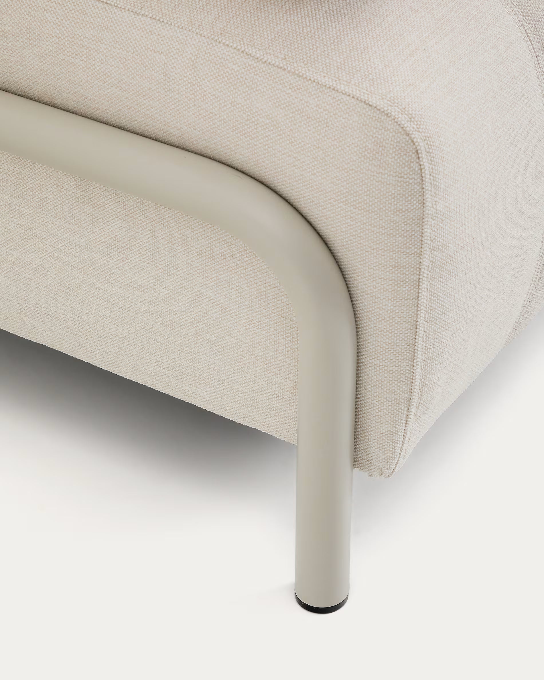Sofa 2-zits met armleuningen COMPO beige met beige basis