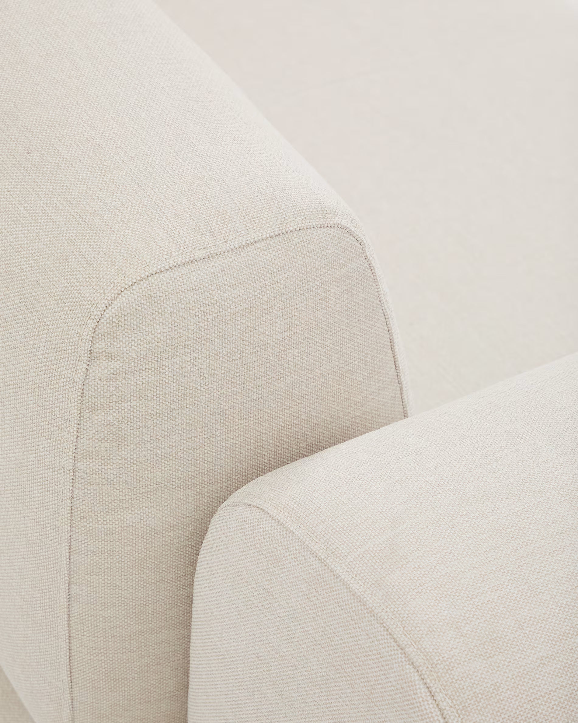 Sofa 2-zits met armleuningen COMPO beige met beige basis