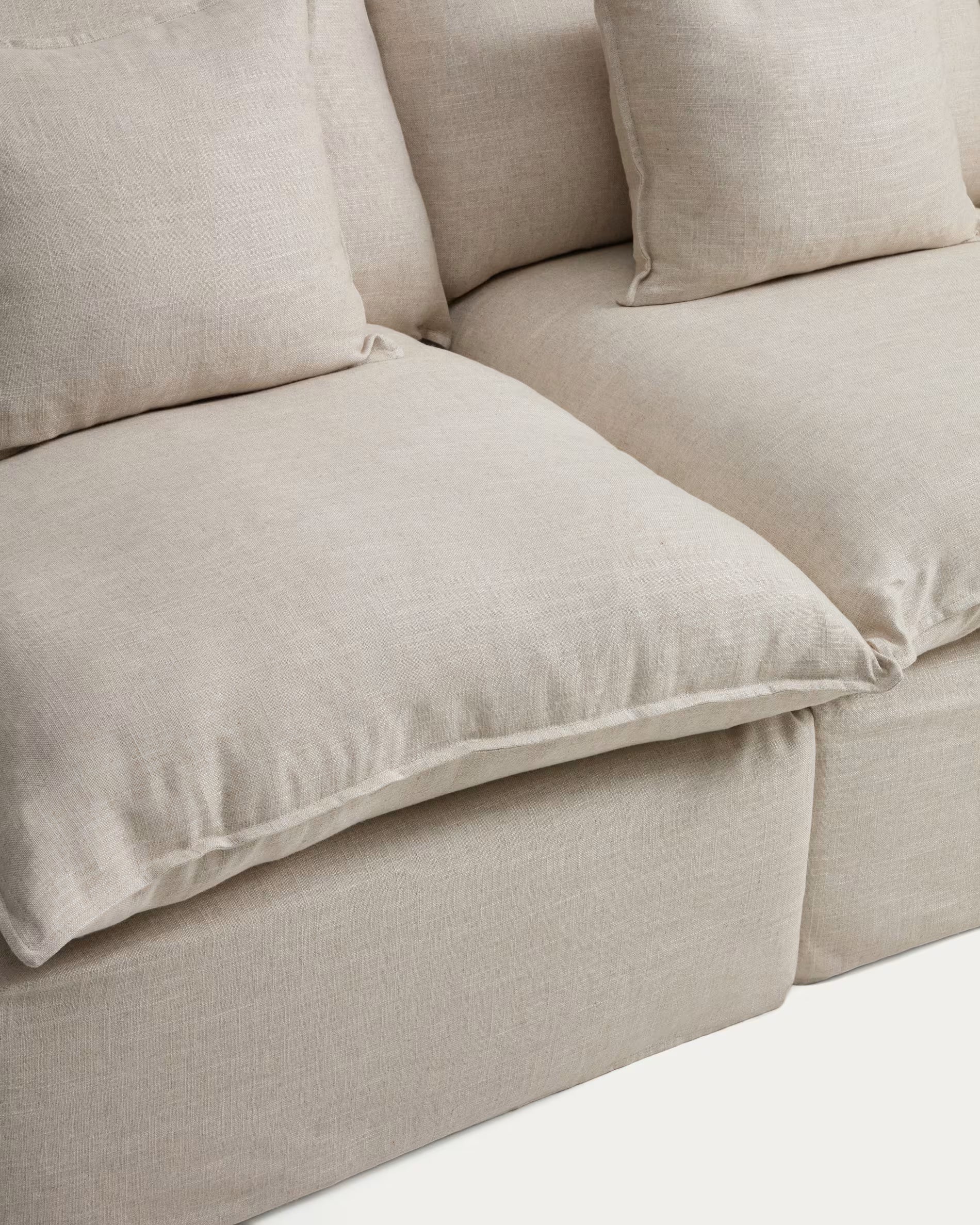 Sofa modułowa 2-osobowa ANARELA beżowy do salonu – Kave Home