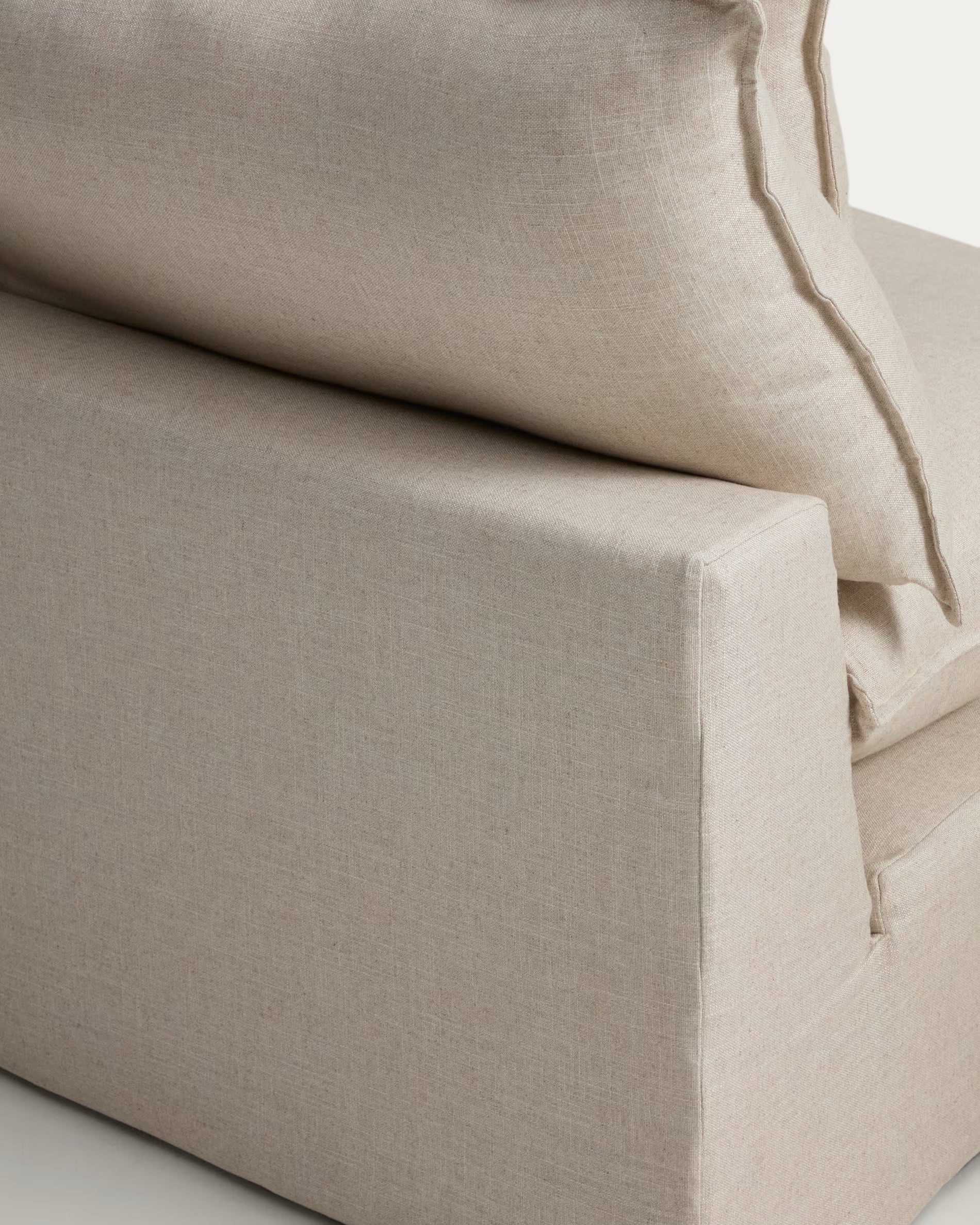 Sofa modułowa 2-osobowa ANARELA beżowy – styl japandi