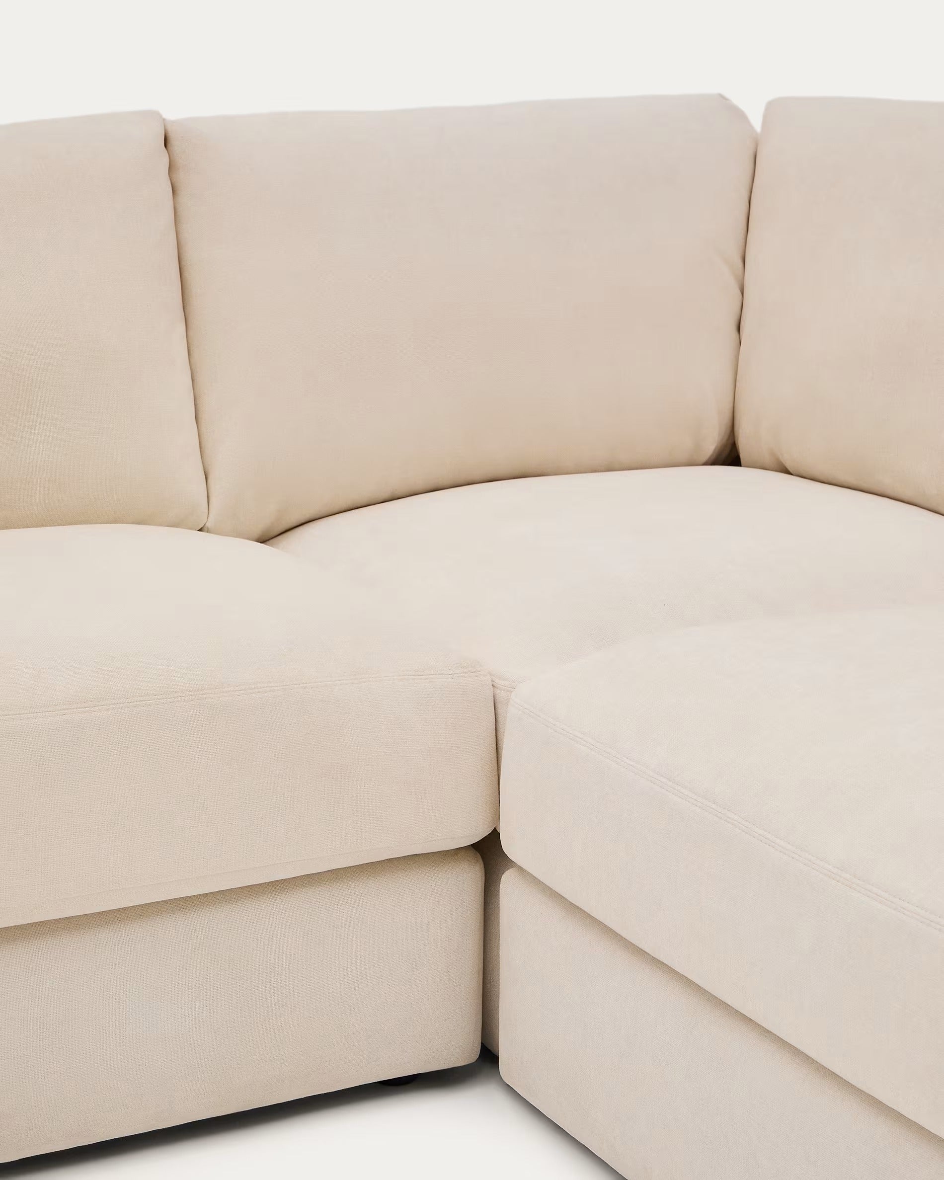 Narożnik ALEA ecru szenil do salonu – Kave Home