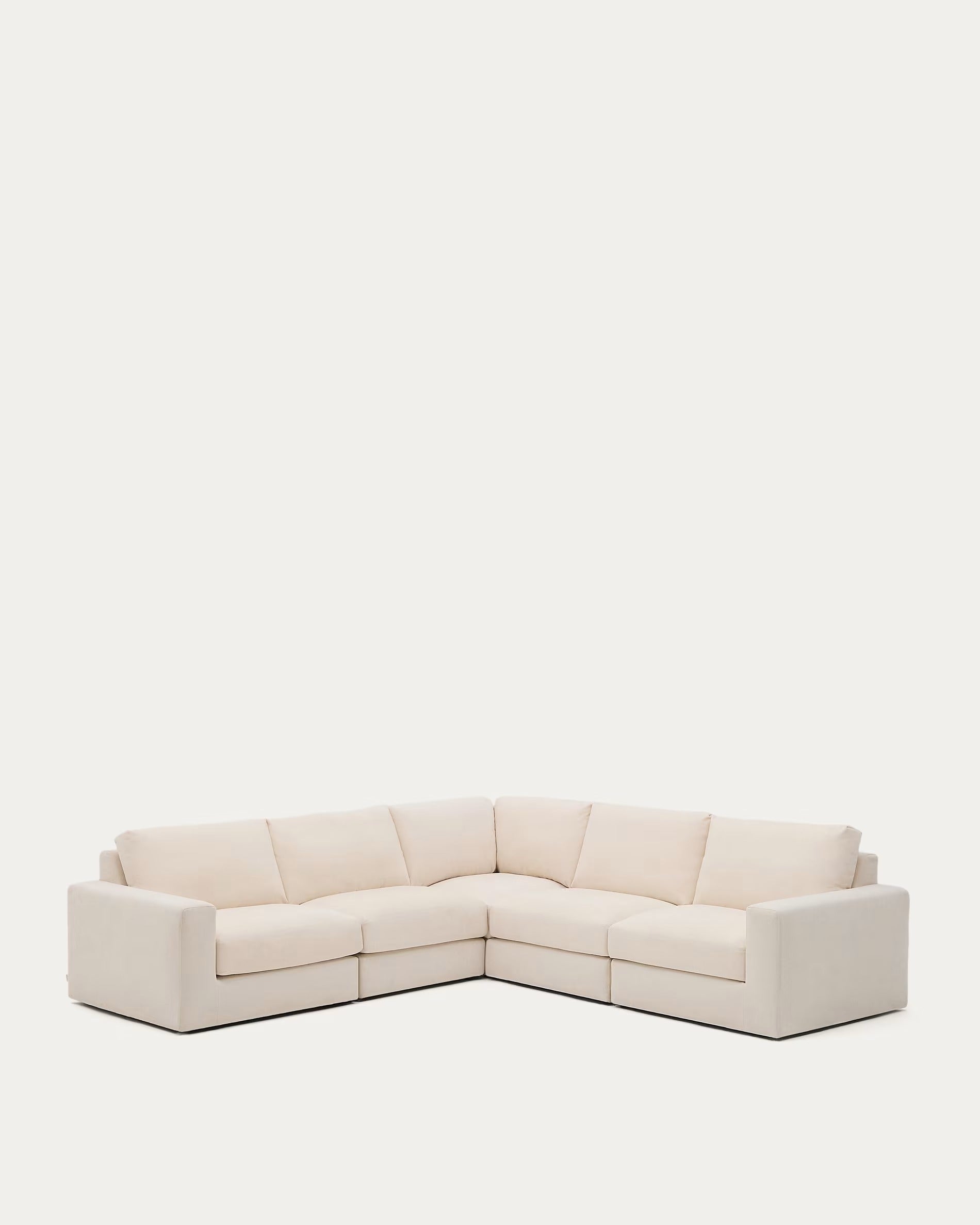 Narożnik ALEA ecru szenil – sofa narożna
