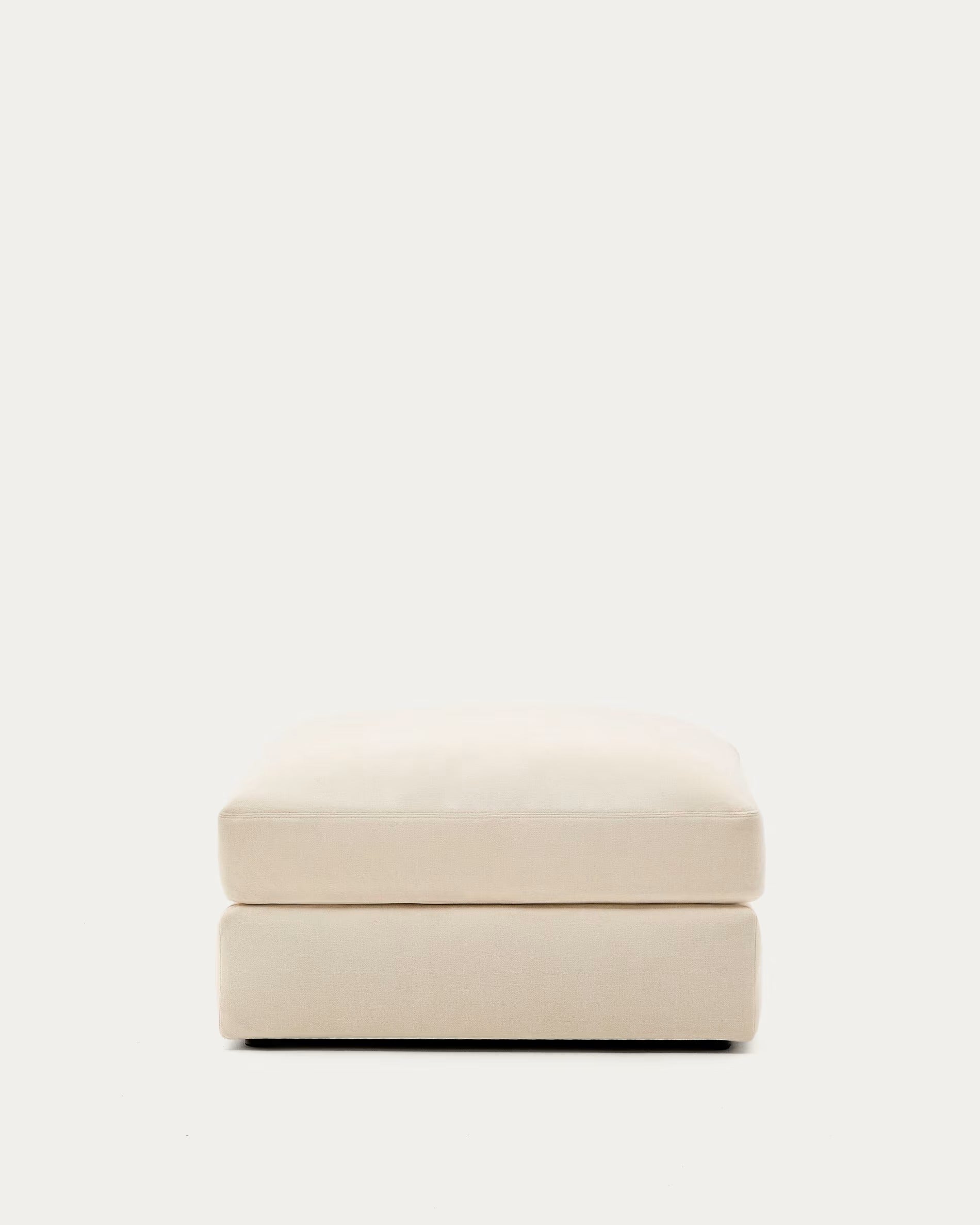 ALEA Fußhocker Ecru Chenille