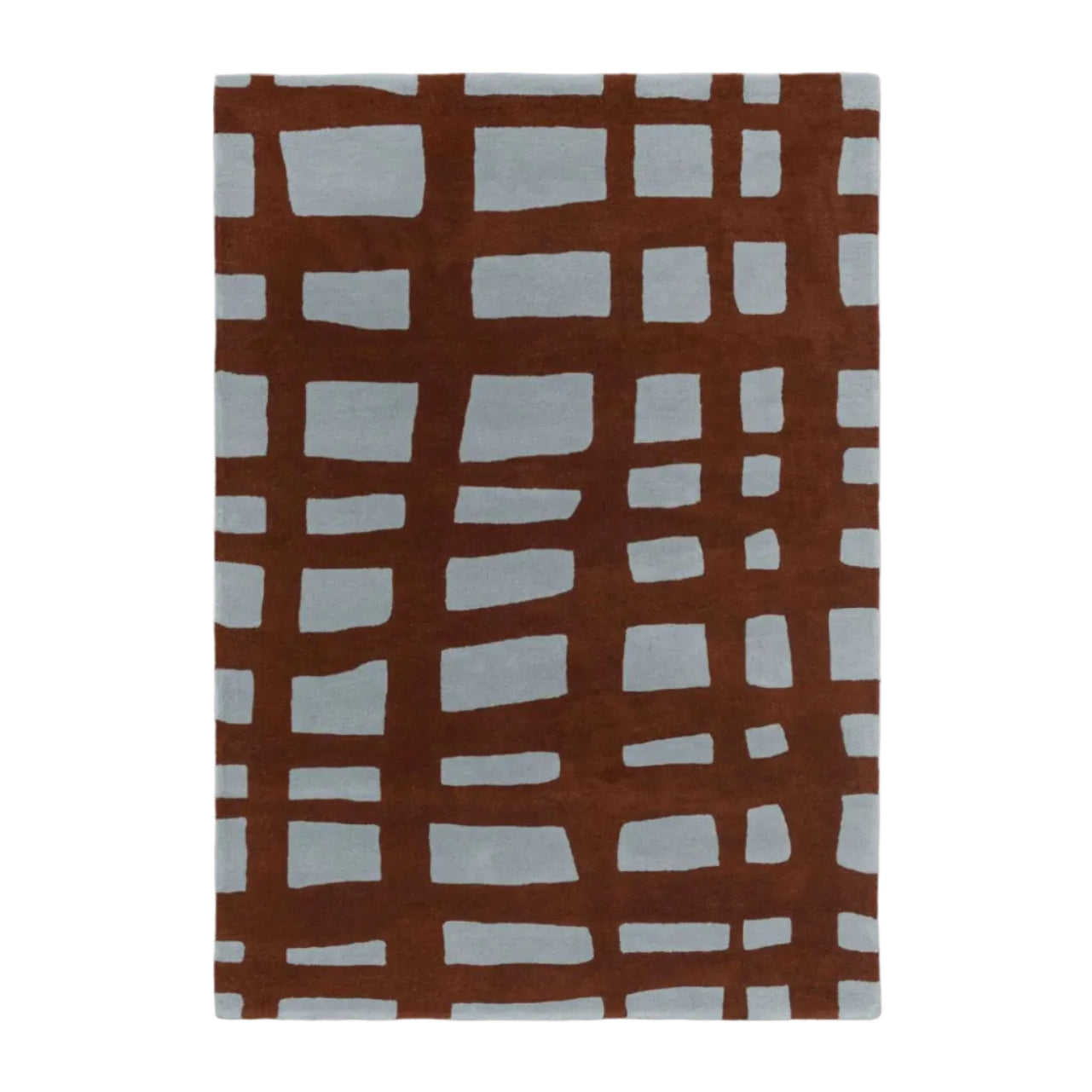 Dywan ARLO BRICK bordowy z szarym – Scion Living