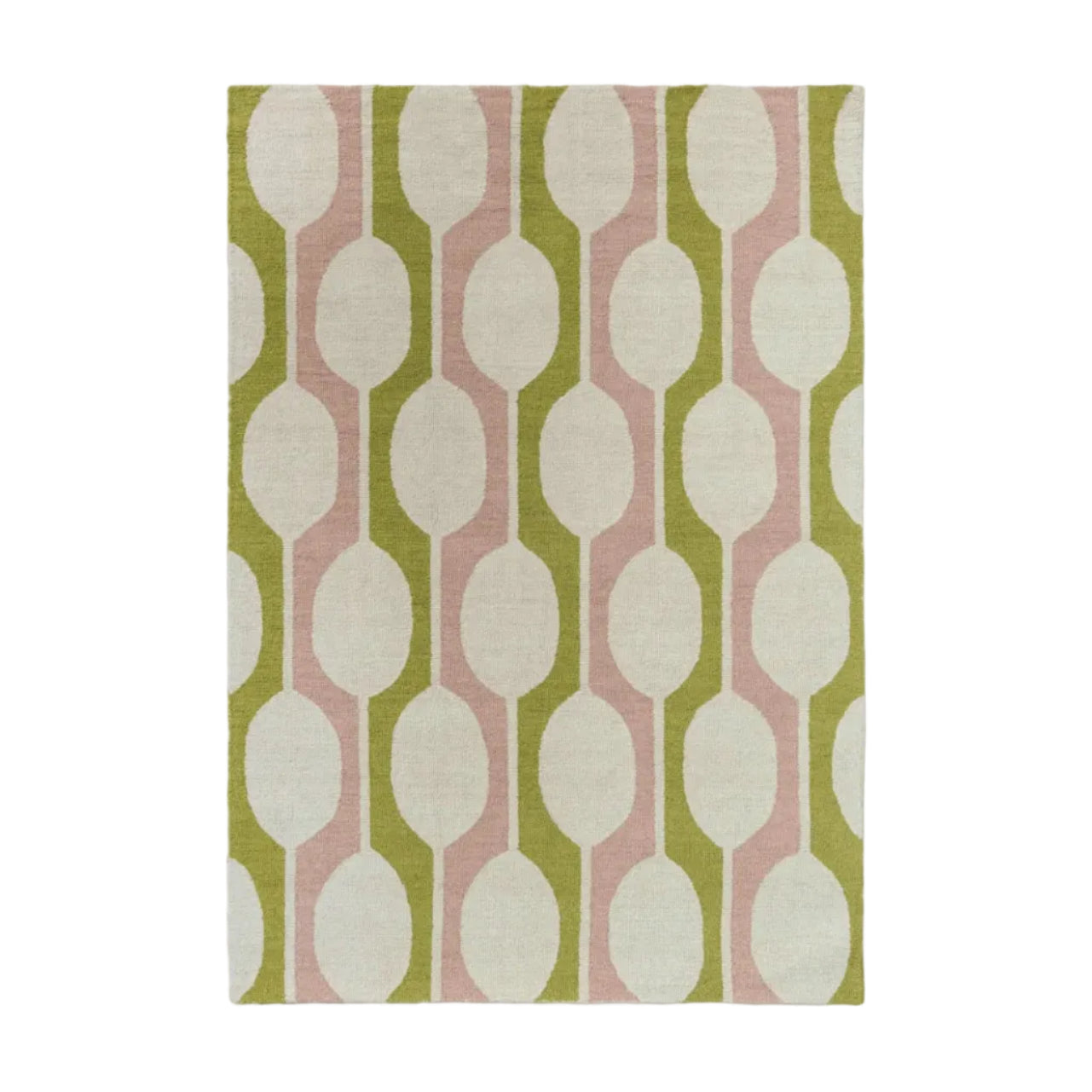 Vloerkleed BILLOW LICHEN beige met roze en groen