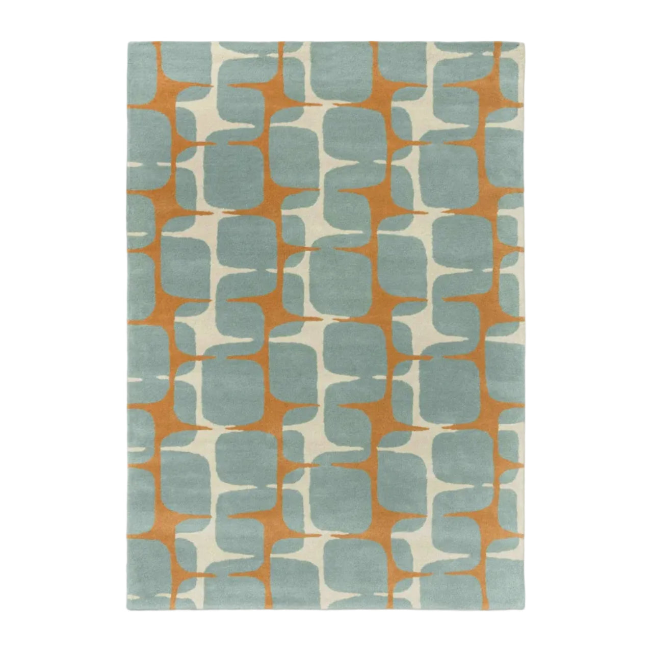 Vloerkleed GOING LOHKO beige met turquoise en oranje