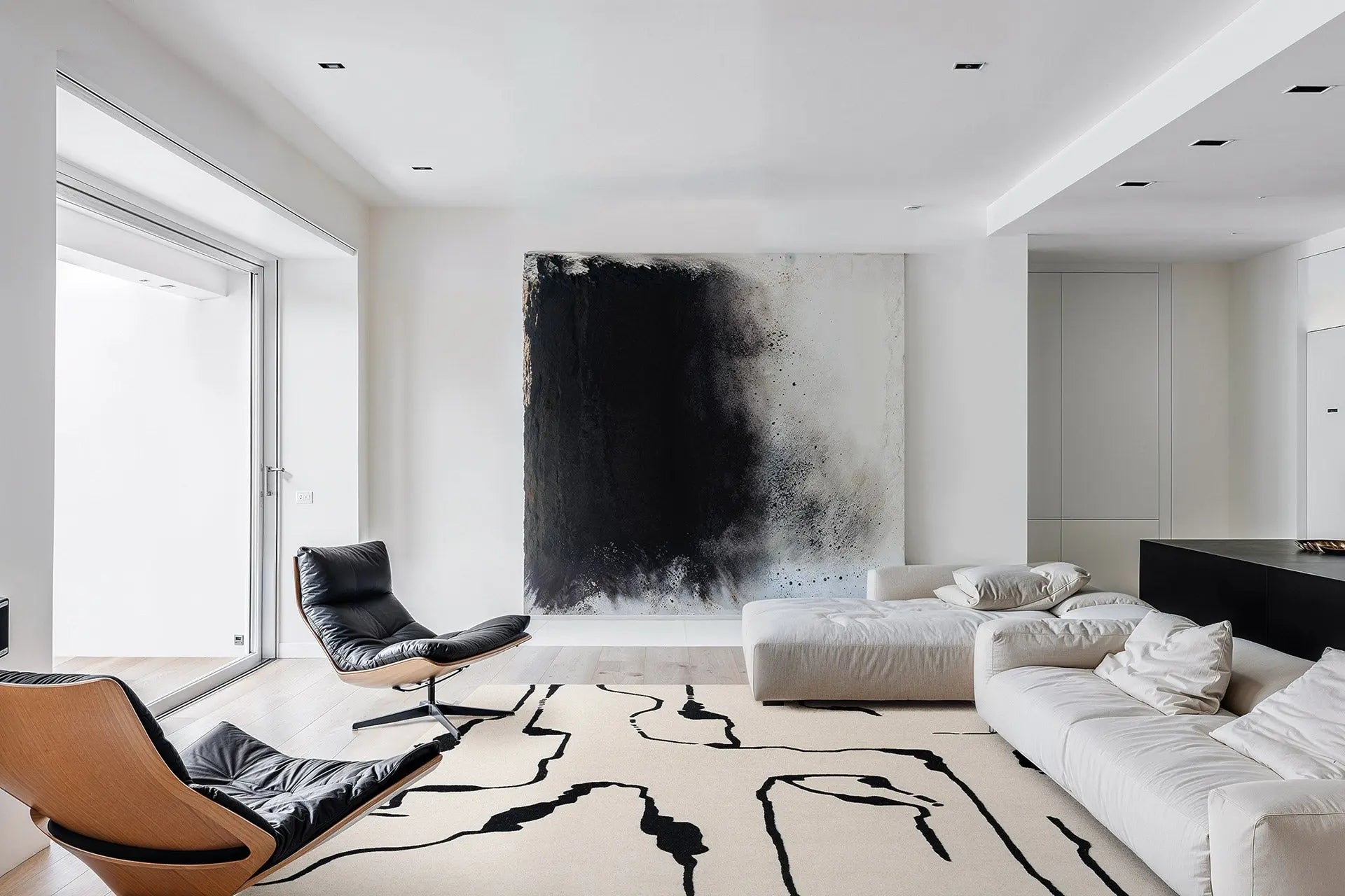 Dywan SHAPES CANYON niebieski do salonu – Carpets & More