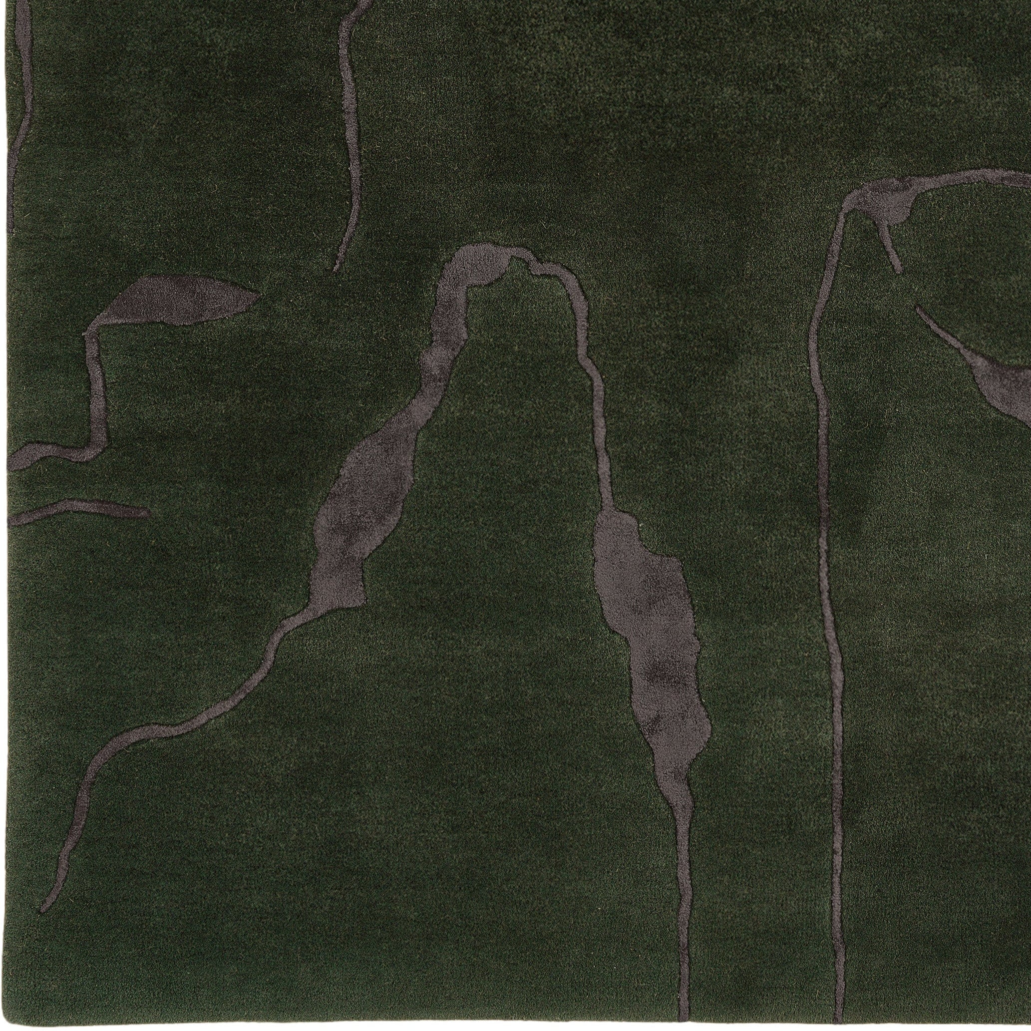 Vloerkleed SHAPES CANYON donkergroen